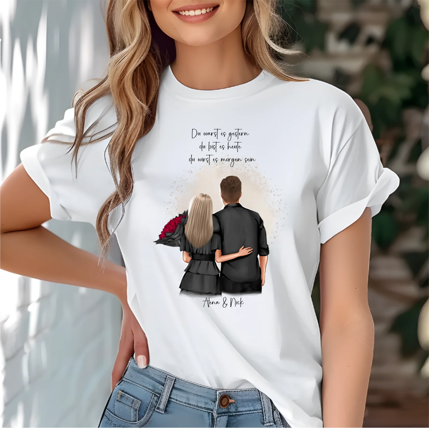 Personalisiertes Paar T-Shirt