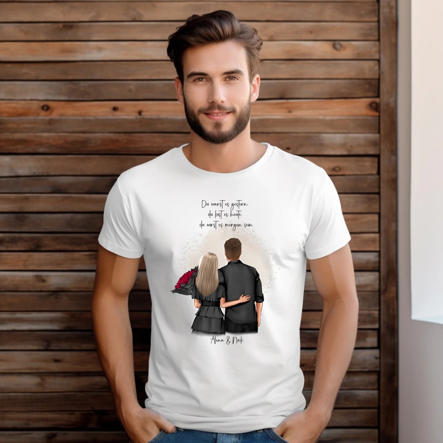 Personalisiertes Paar T-Shirt
