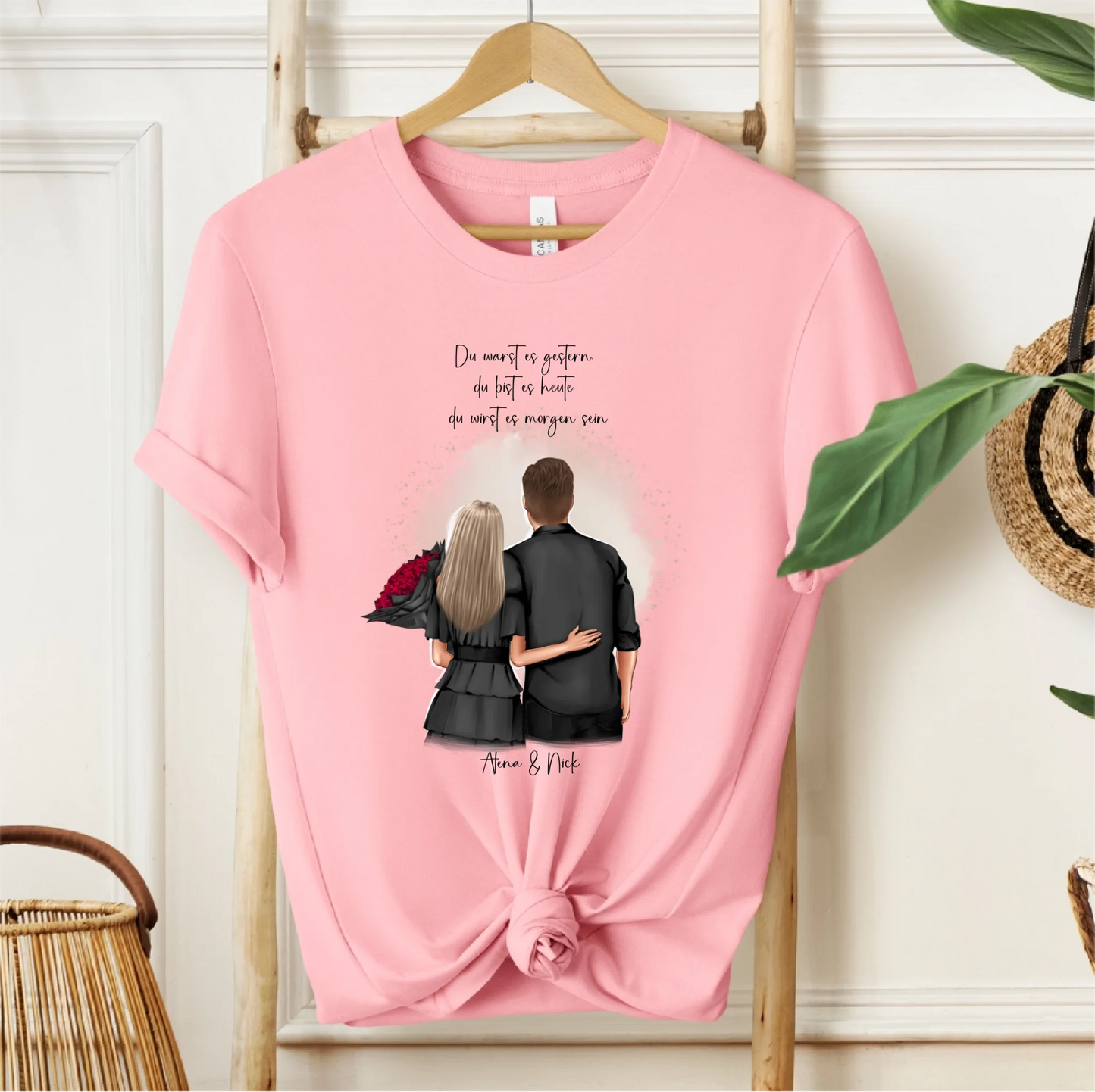 Personalisiertes Paar T-Shirt