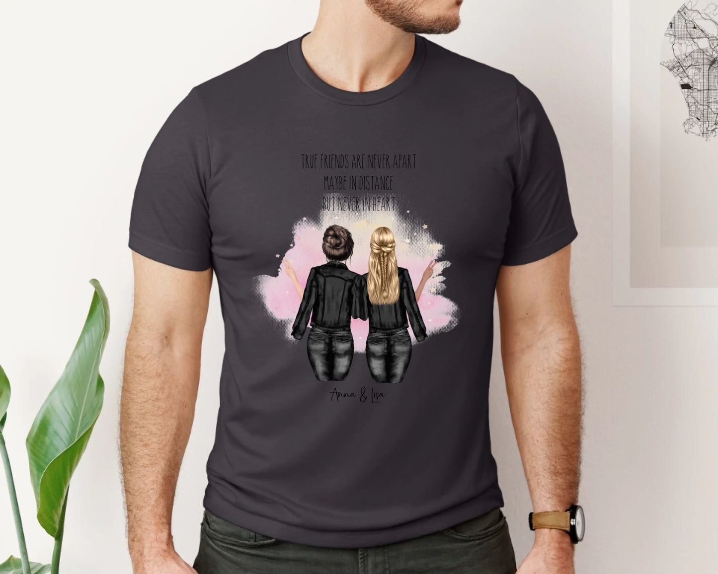 2-4 Beste Skinny & Curvy Freundinnen T-Shirt