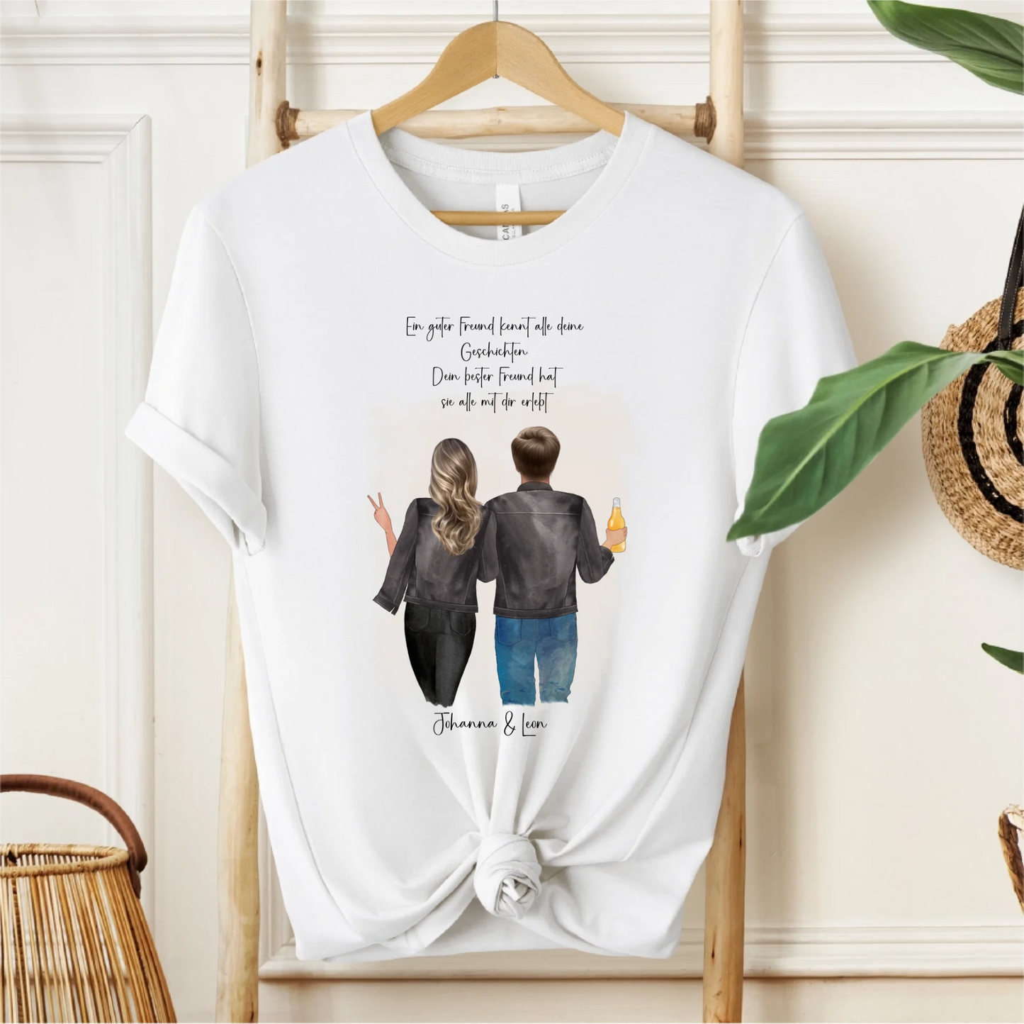 Beste Freundin & Bester Freund T-Shirt