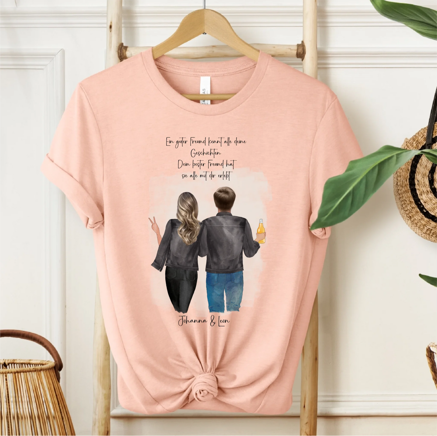 Beste Freundin & Bester Freund T-Shirt