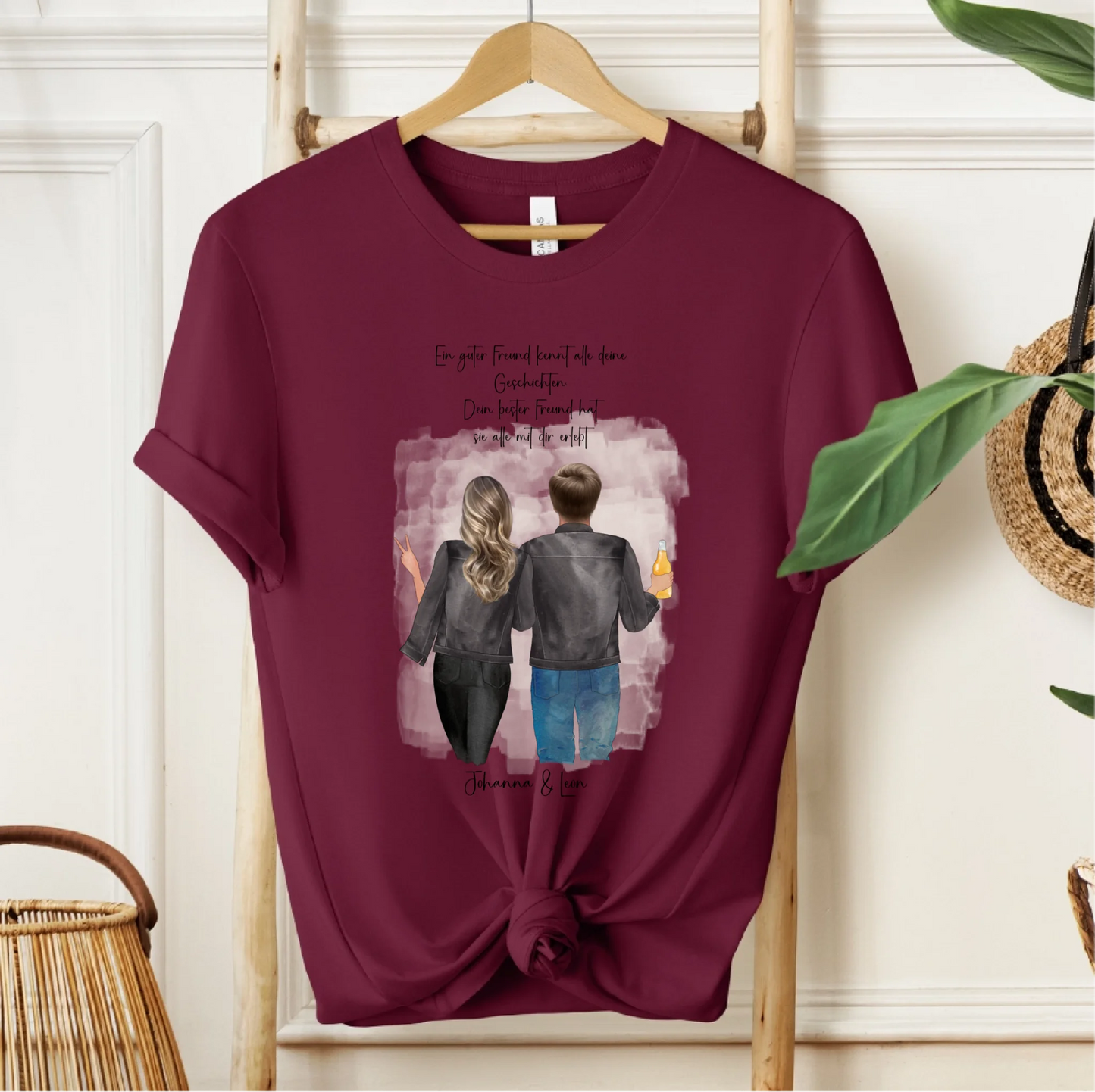 Beste Freundin & Bester Freund T-Shirt