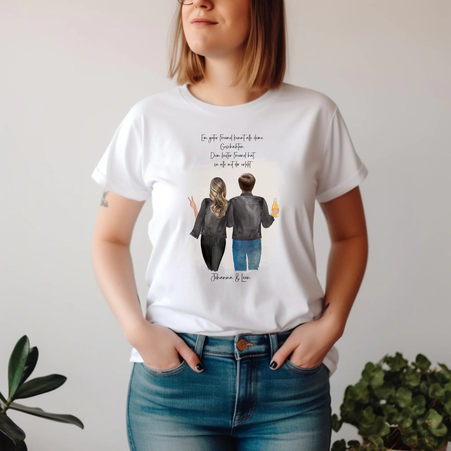 Beste Freundin & Bester Freund T-Shirt