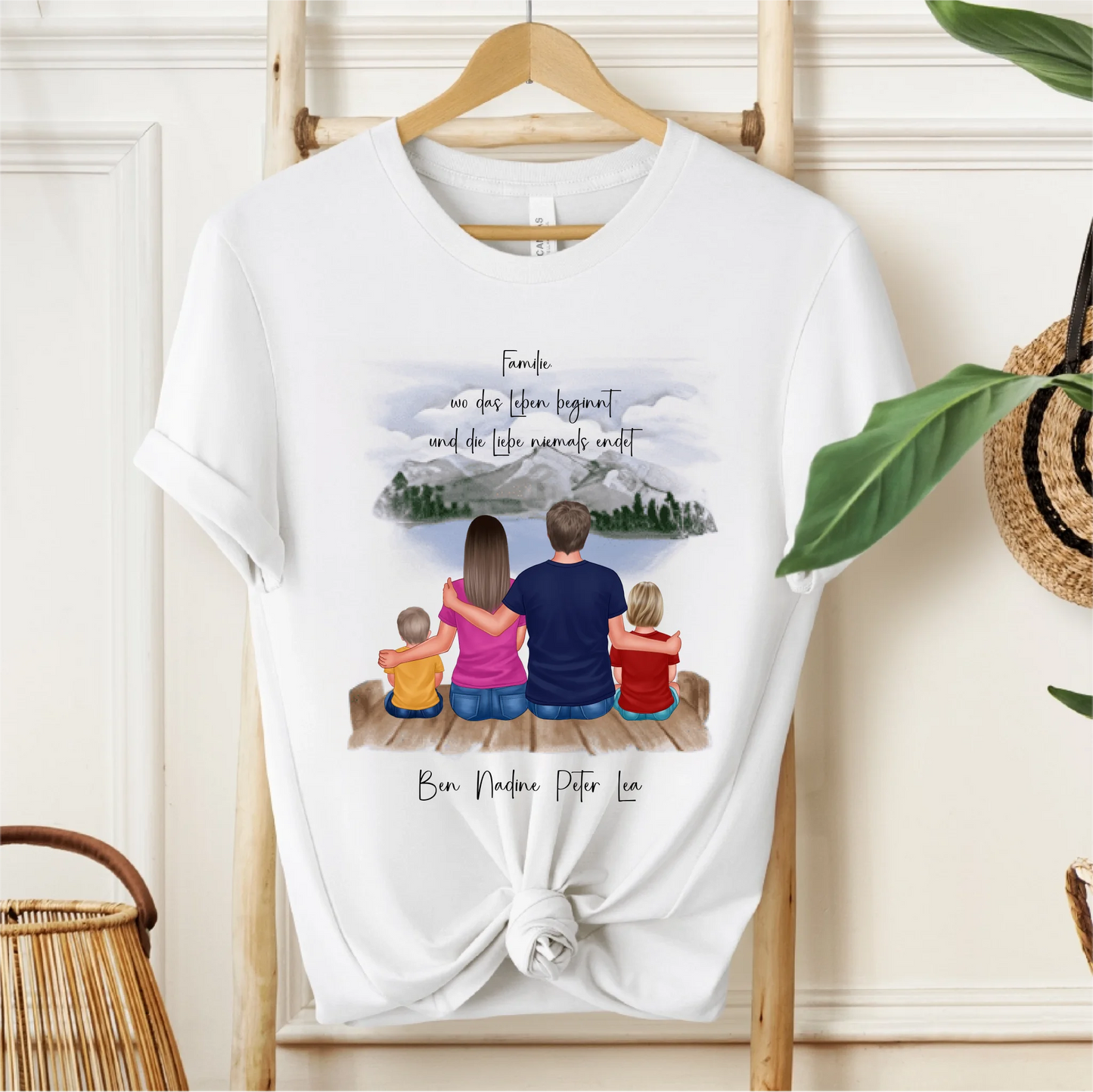Familien 3-5 Personen T-Shirt