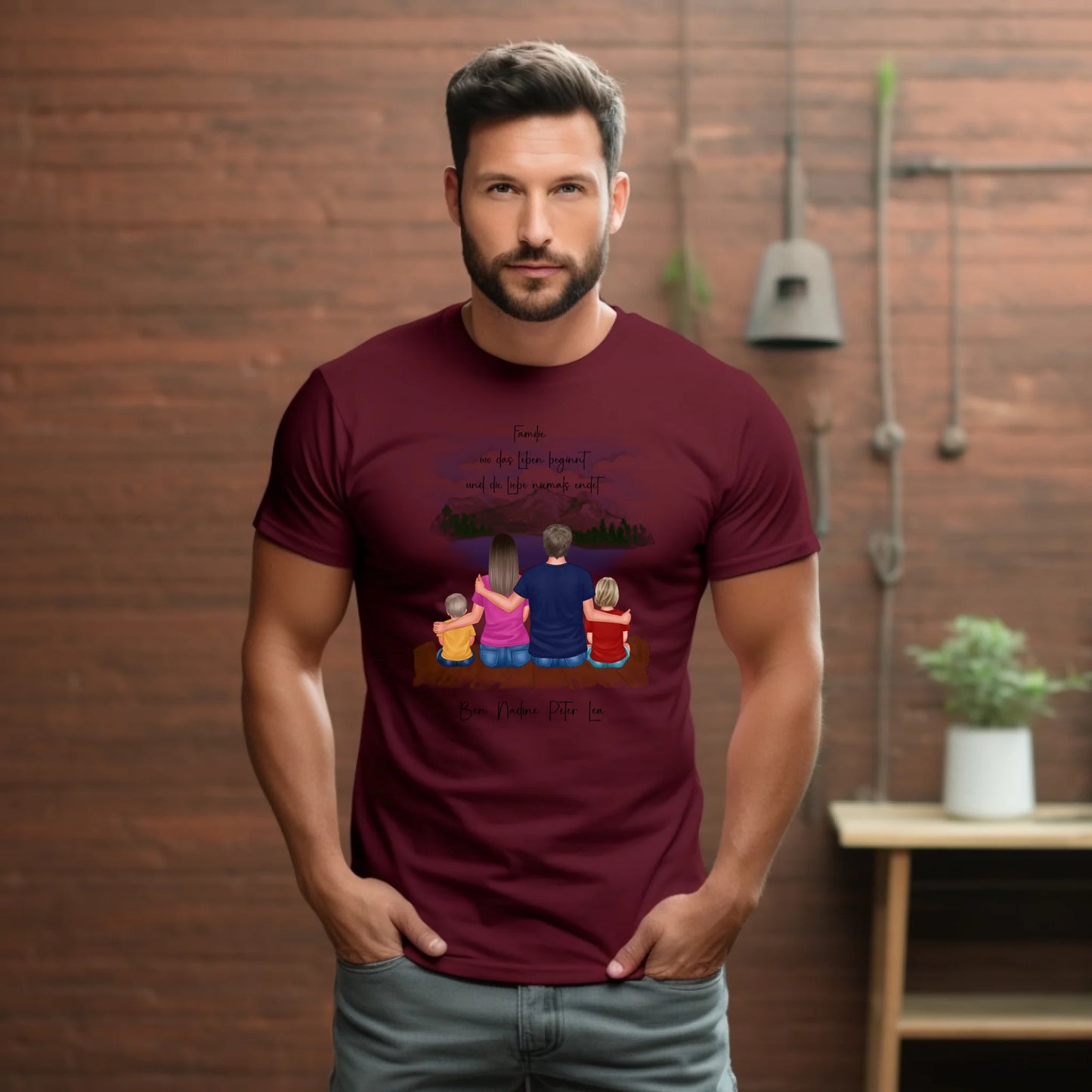Familien 3-5 Personen T-Shirt