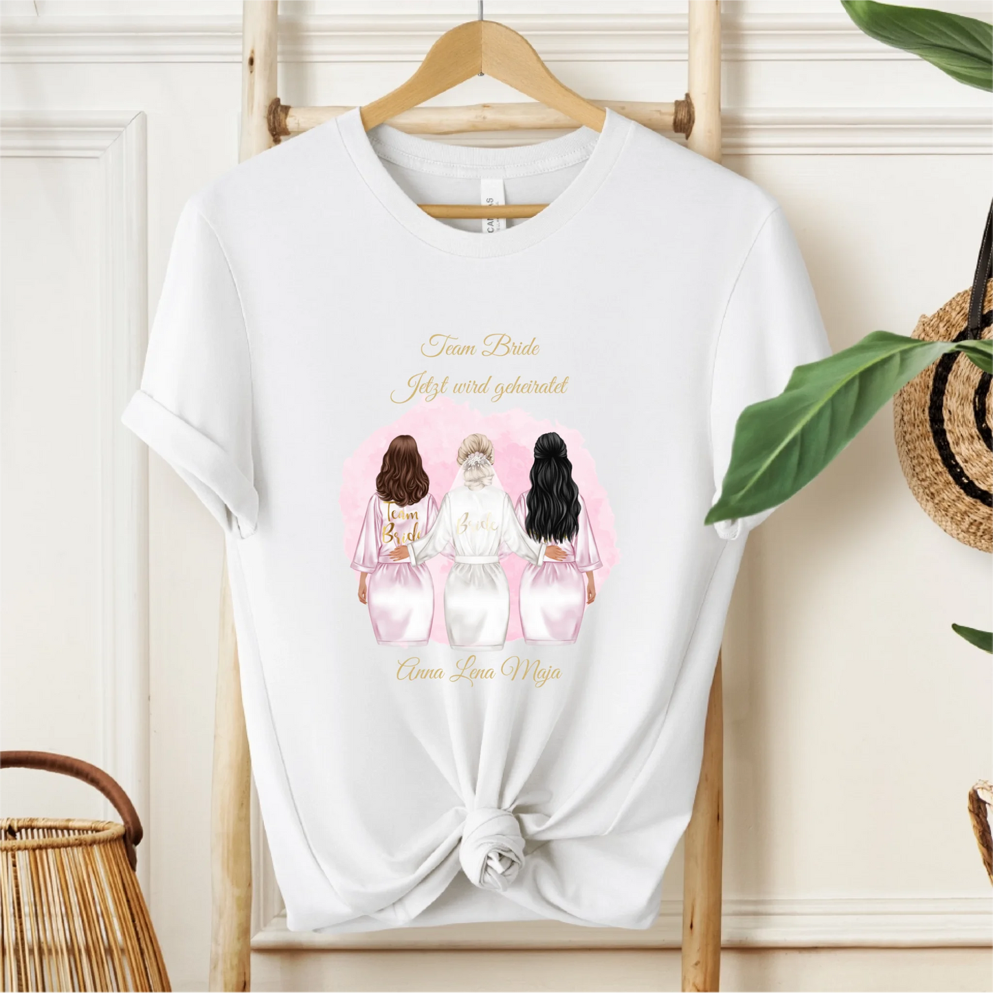Braut & Freundinnen T-Shirt (2-5 Personen)