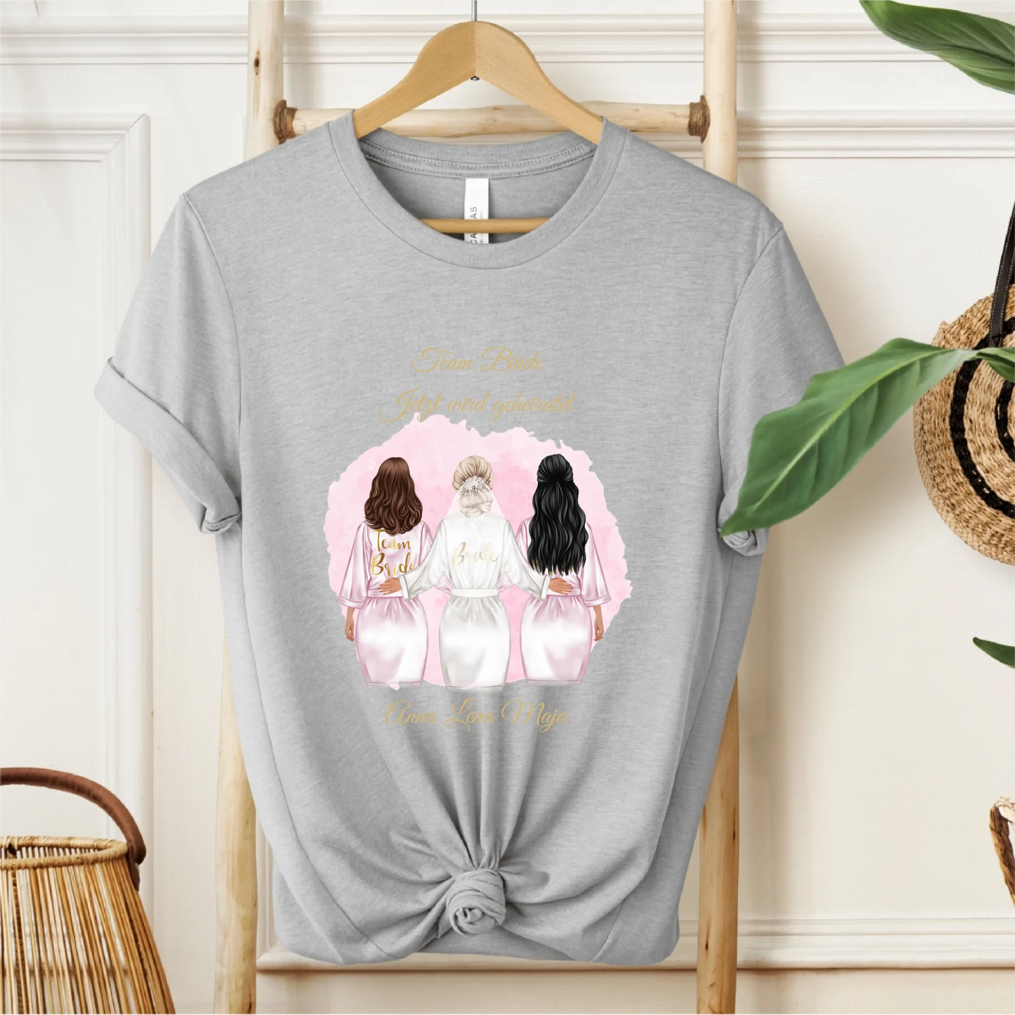 Braut & Freundinnen T-Shirt (2-5 Personen)