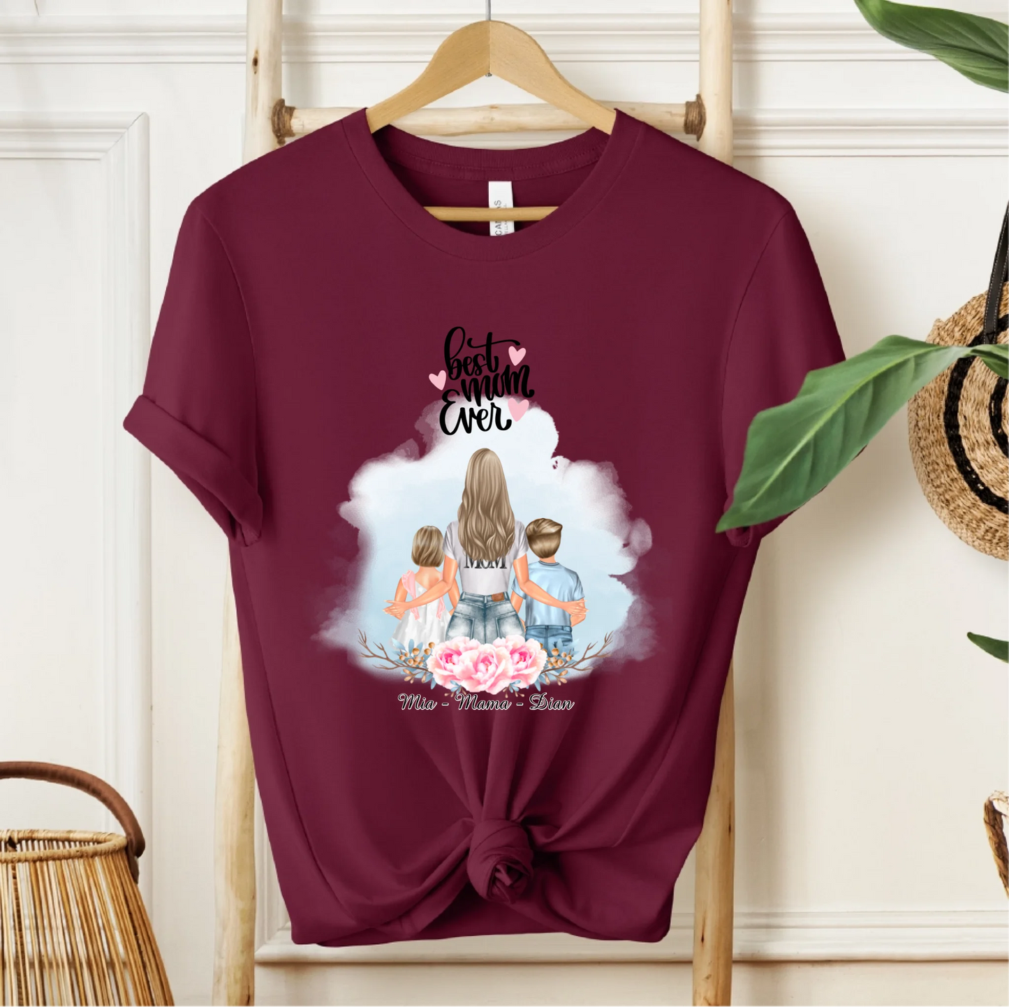 Mama mit 1-2 Kindern T-Shirt