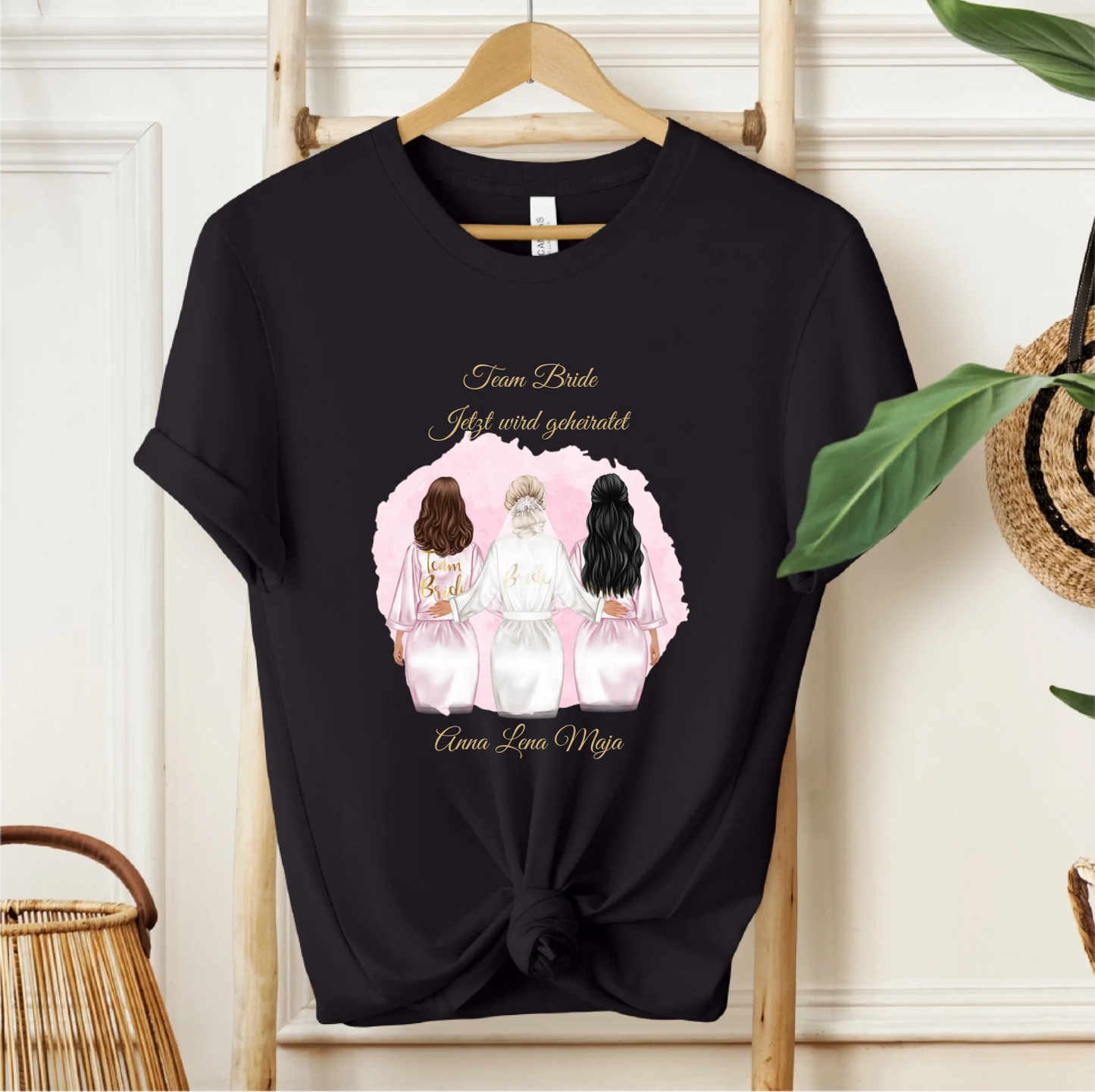 Braut & Freundinnen T-Shirt (2-5 Personen)