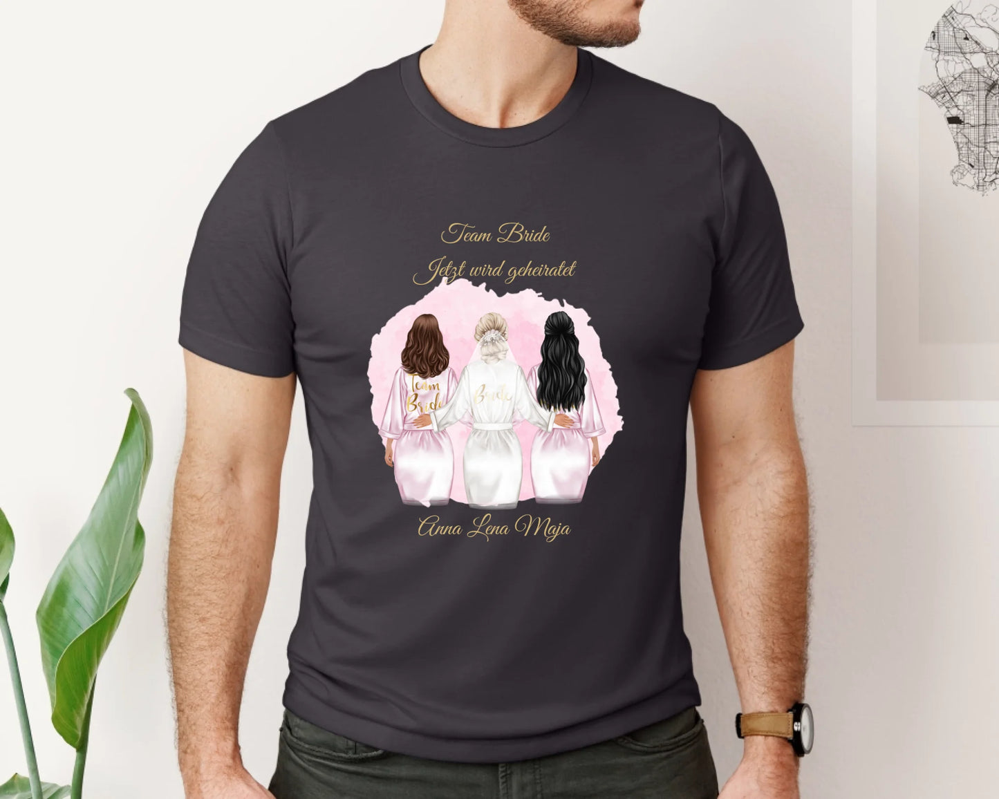 Braut & Freundinnen T-Shirt (2-5 Personen)
