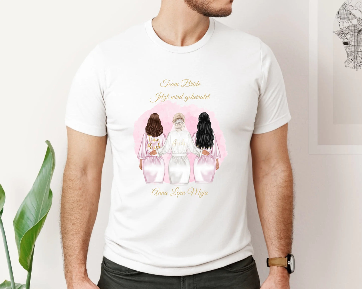 Braut & Freundinnen T-Shirt (2-5 Personen)