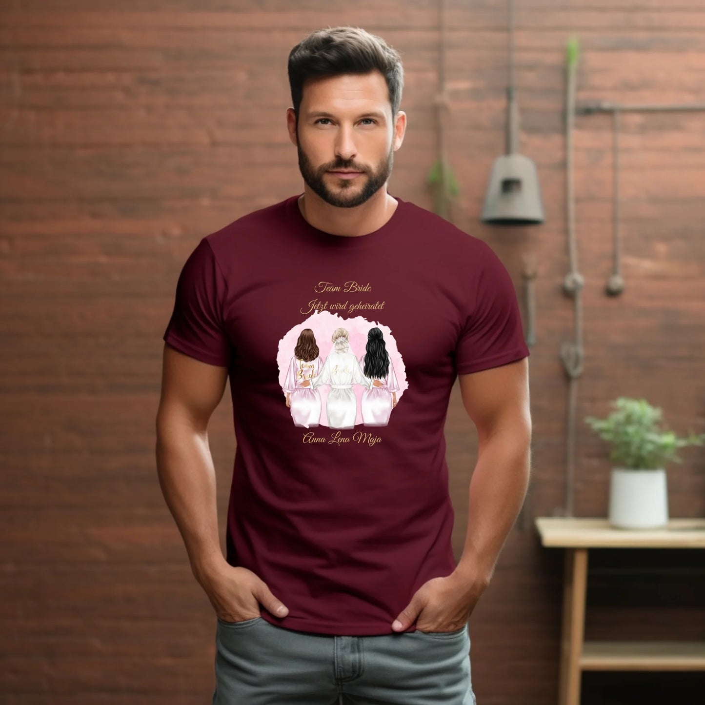 Braut & Freundinnen T-Shirt (2-5 Personen)