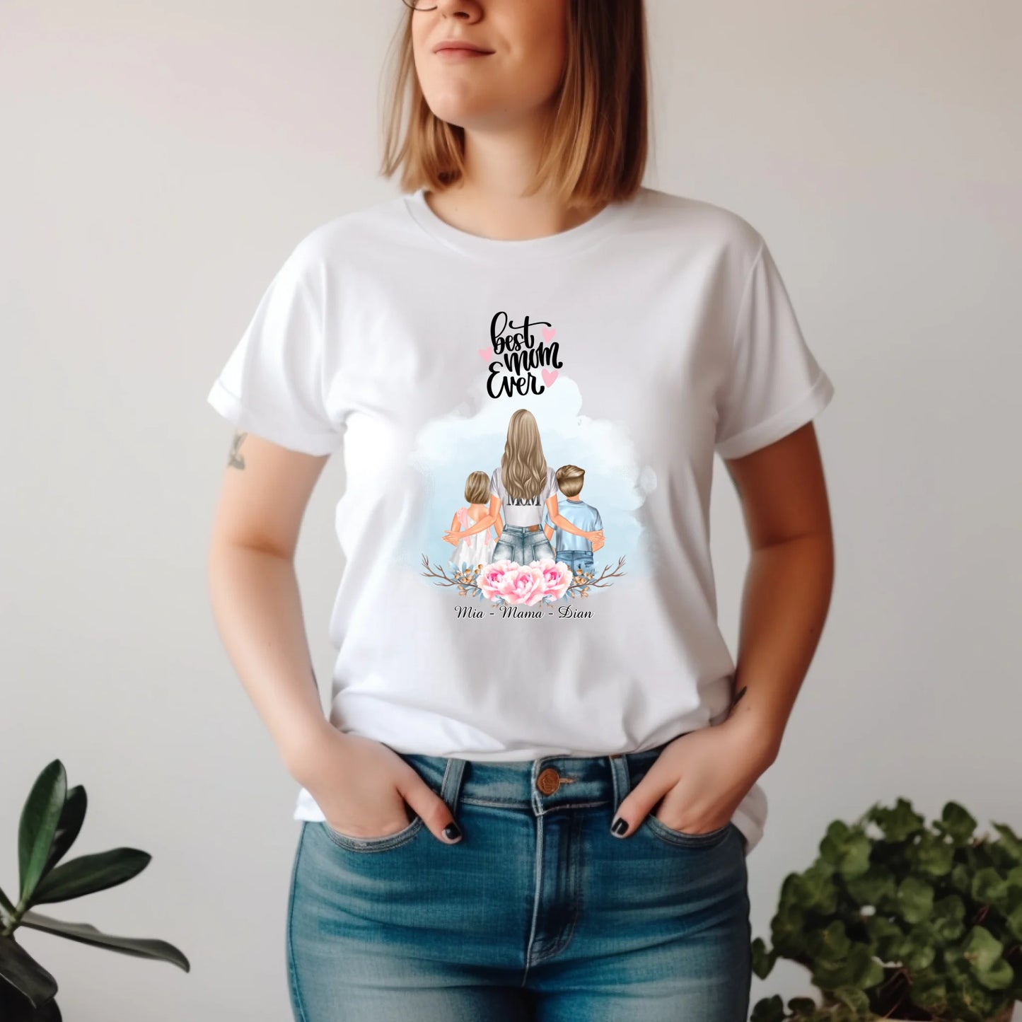 Mama mit 1-2 Kindern T-Shirt