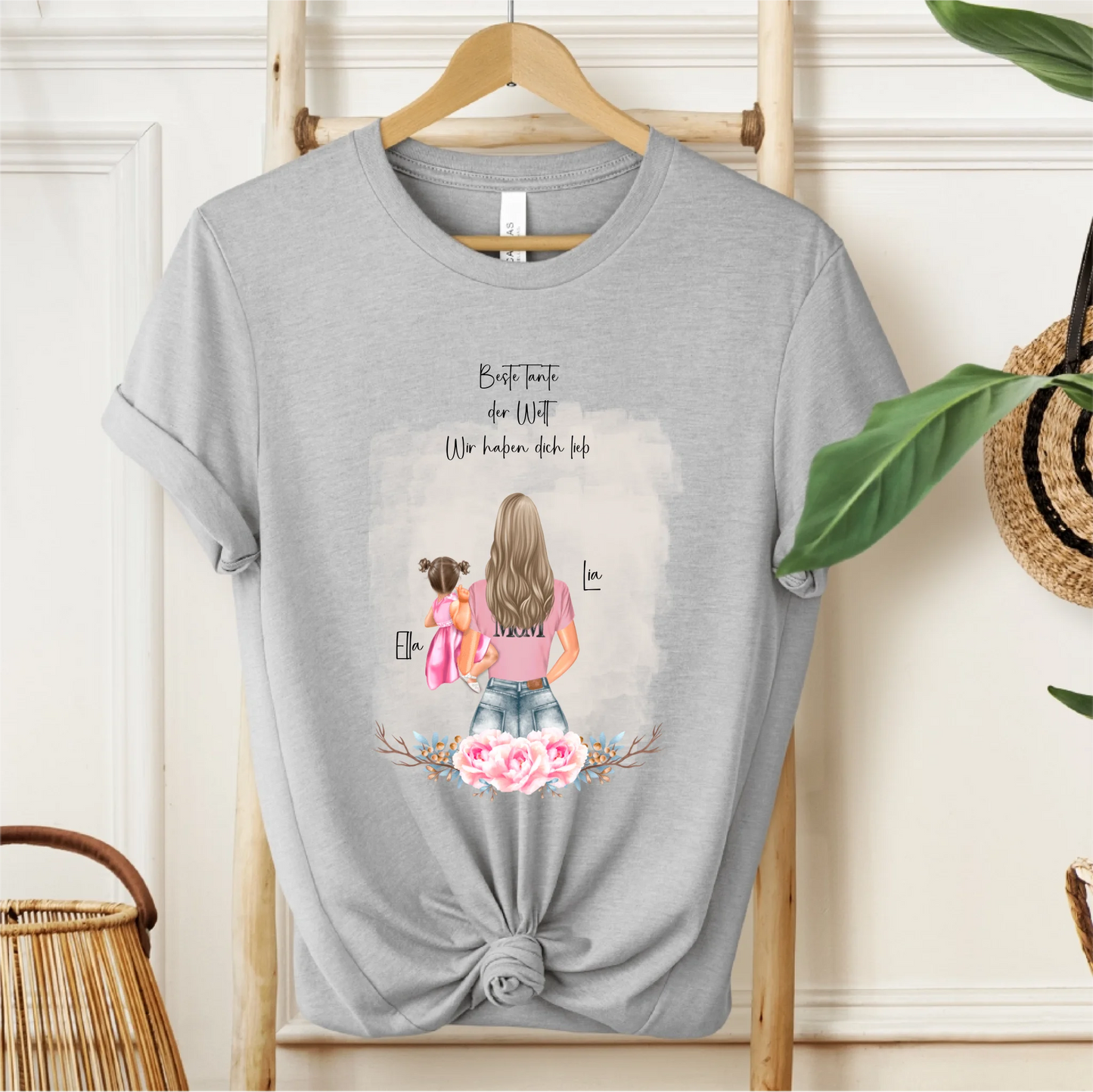 Mama mit 1 & 2 Babys T-Shirt