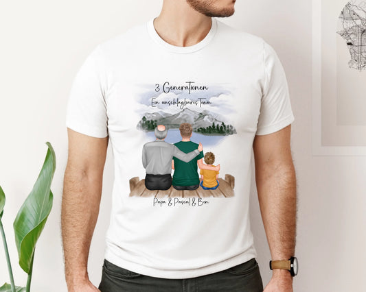 Vater, Sohn & Enkel/in T-Shirt