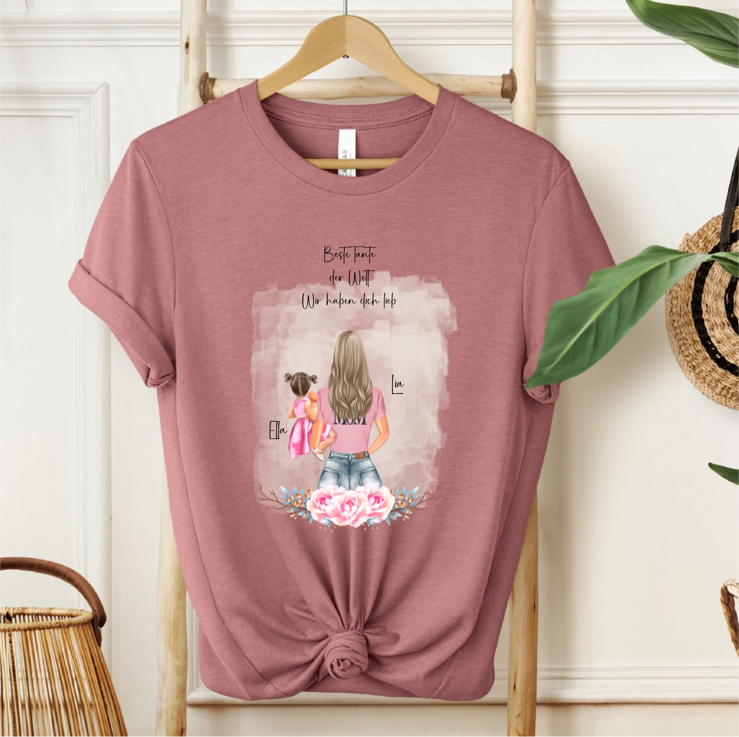 Mama mit 1 & 2 Babys T-Shirt