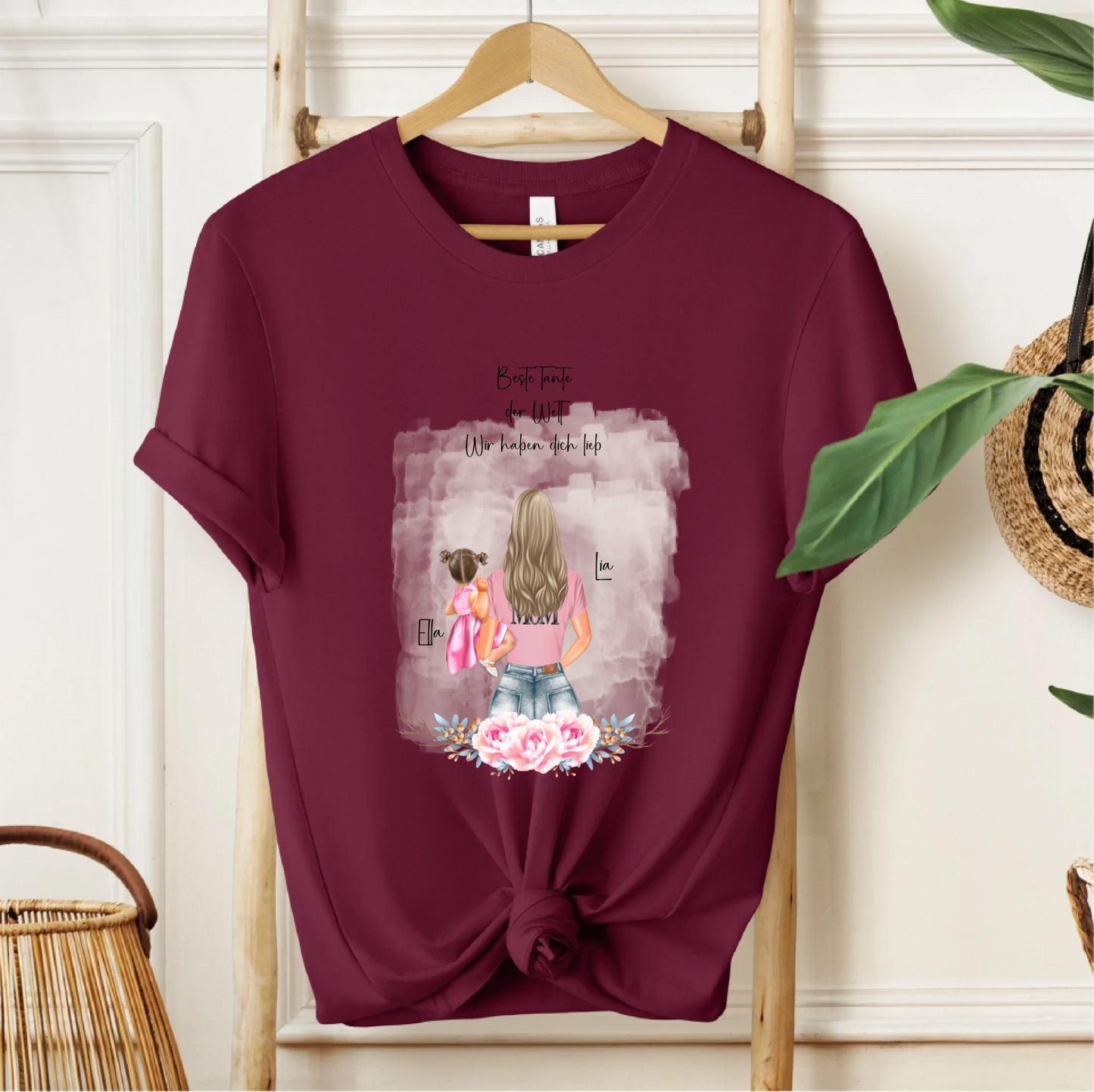Mama mit 1 & 2 Babys T-Shirt