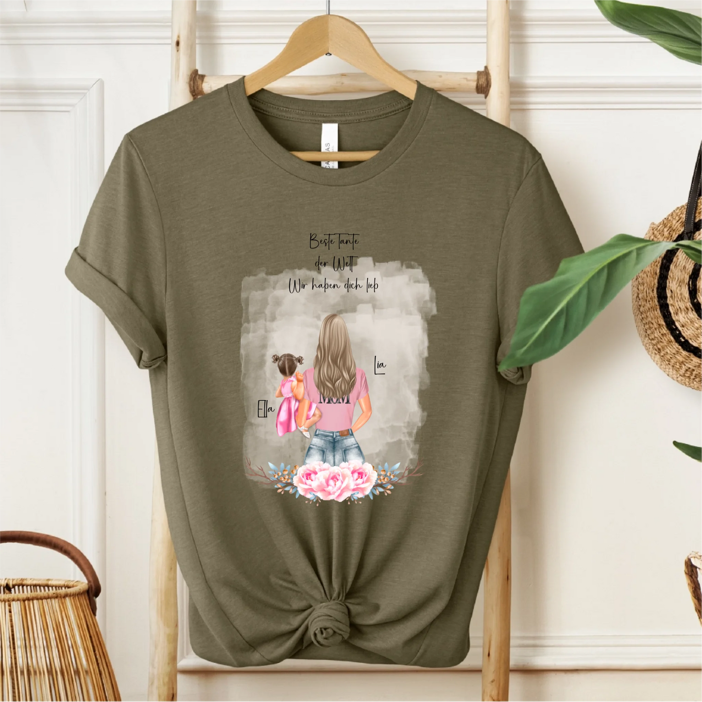 Mama mit 1 & 2 Babys T-Shirt