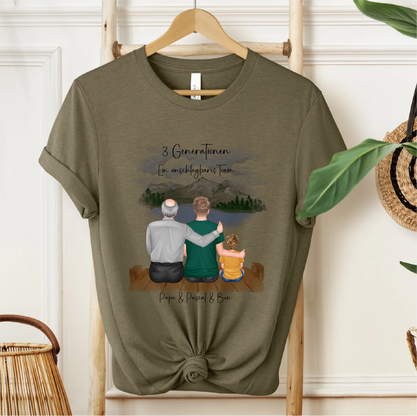 Vater, Sohn & Enkel/in T-Shirt