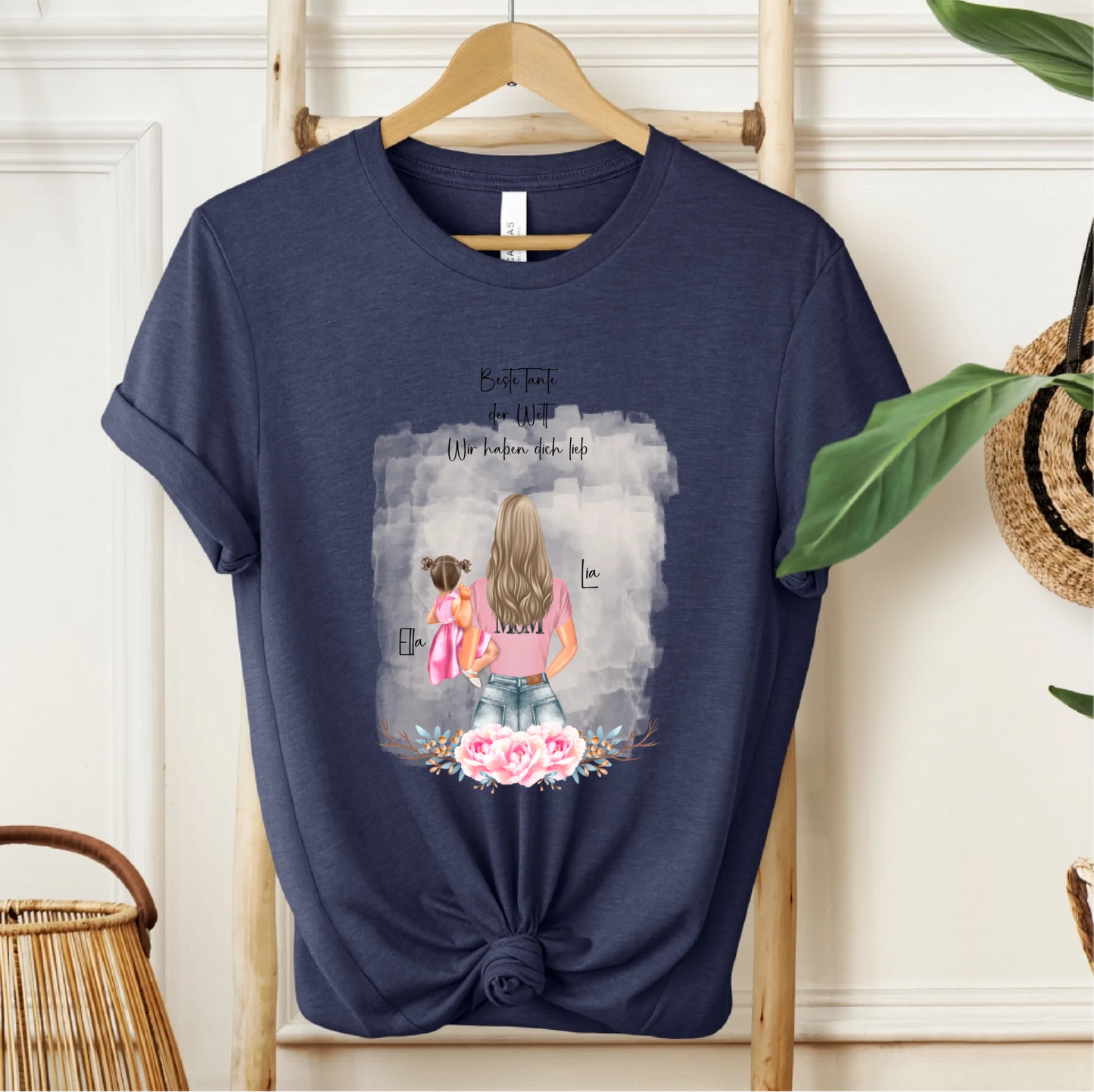 Mama mit 1 & 2 Babys T-Shirt