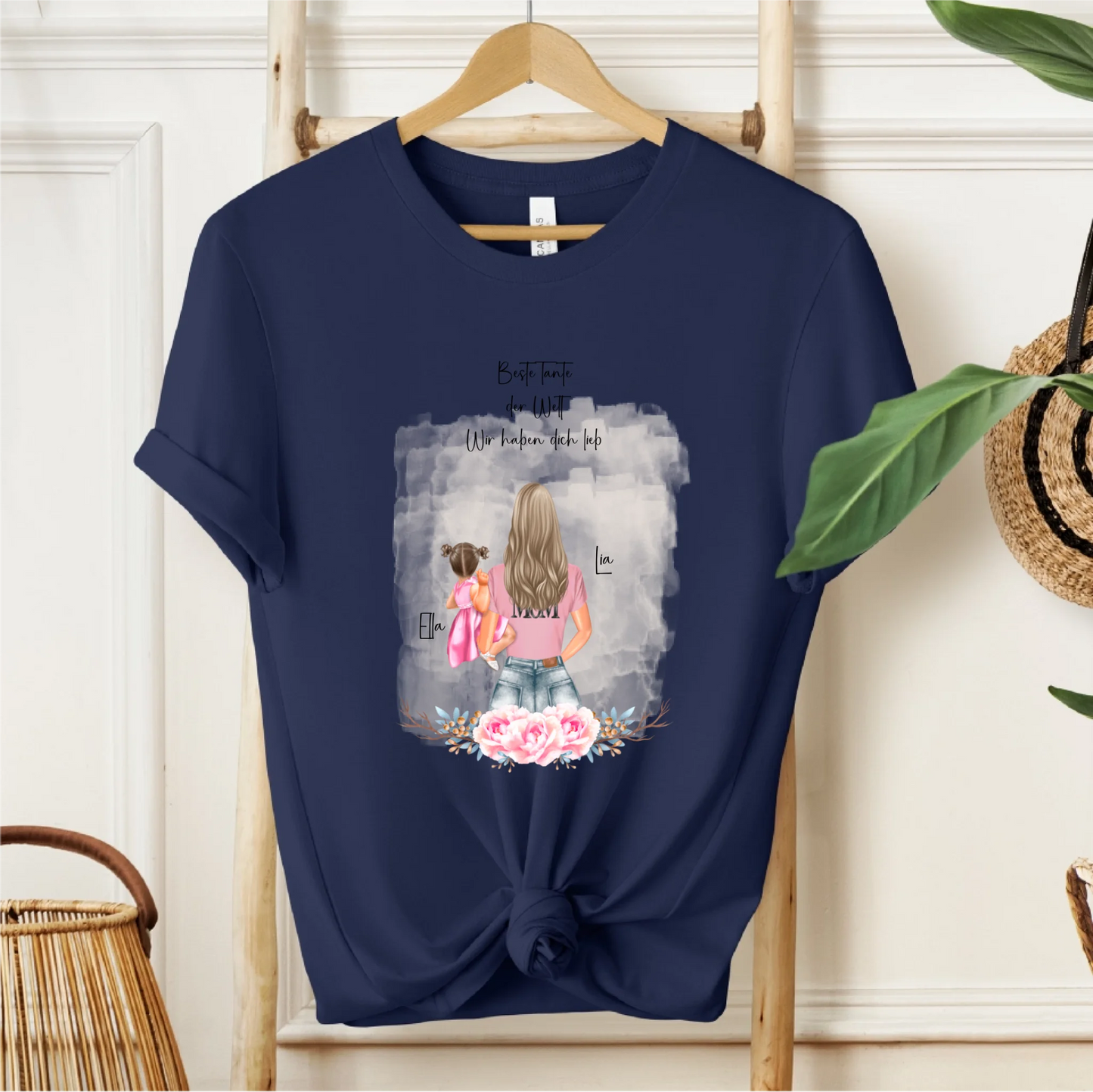 Mama mit 1 & 2 Babys T-Shirt