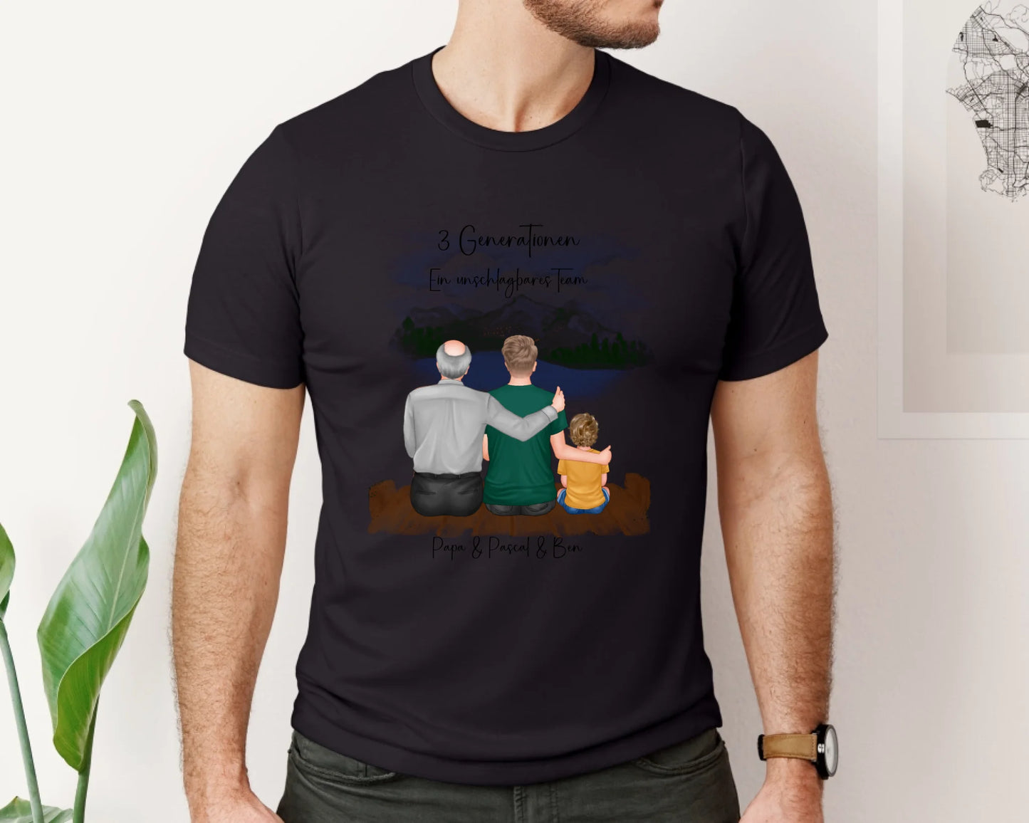 Vater, Sohn & Enkel/in T-Shirt