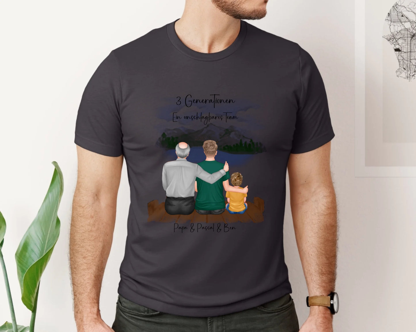 Vater, Sohn & Enkel/in T-Shirt