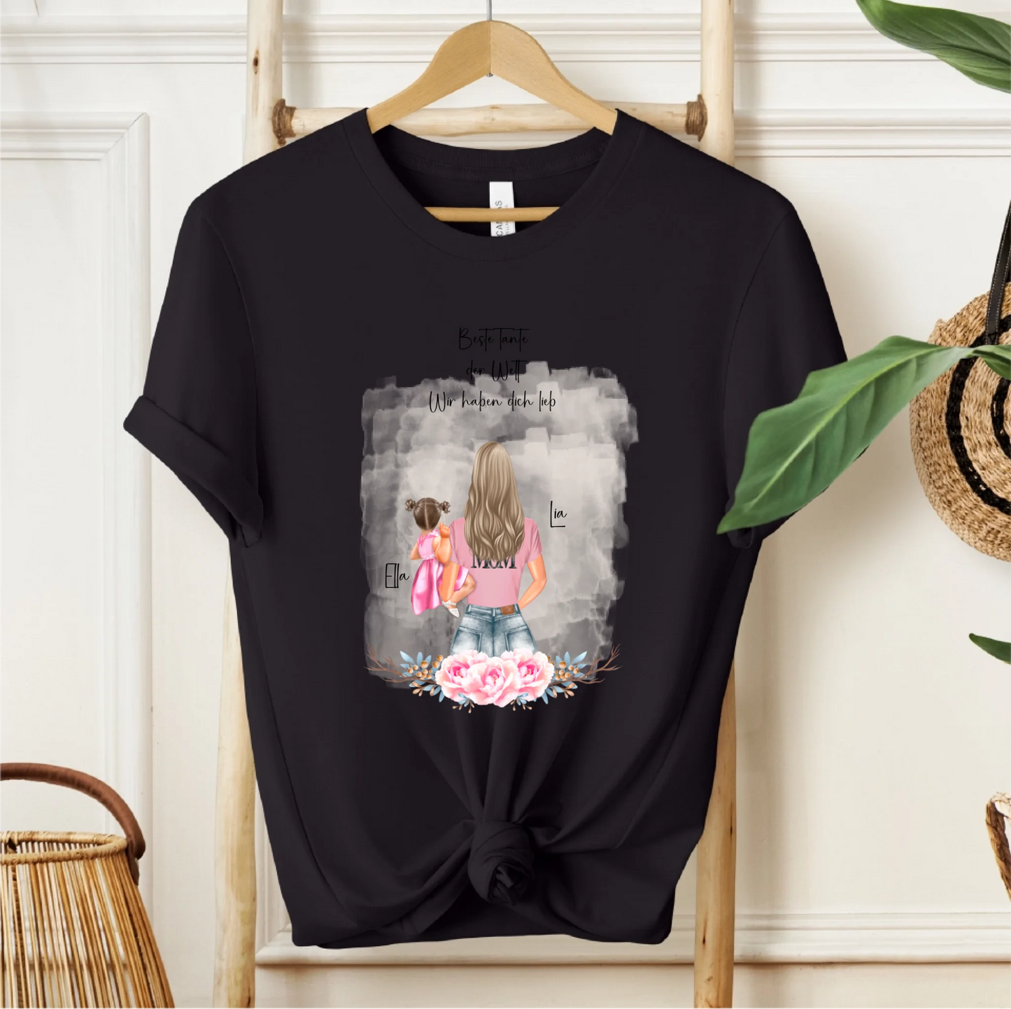 Mama mit 1 & 2 Babys T-Shirt