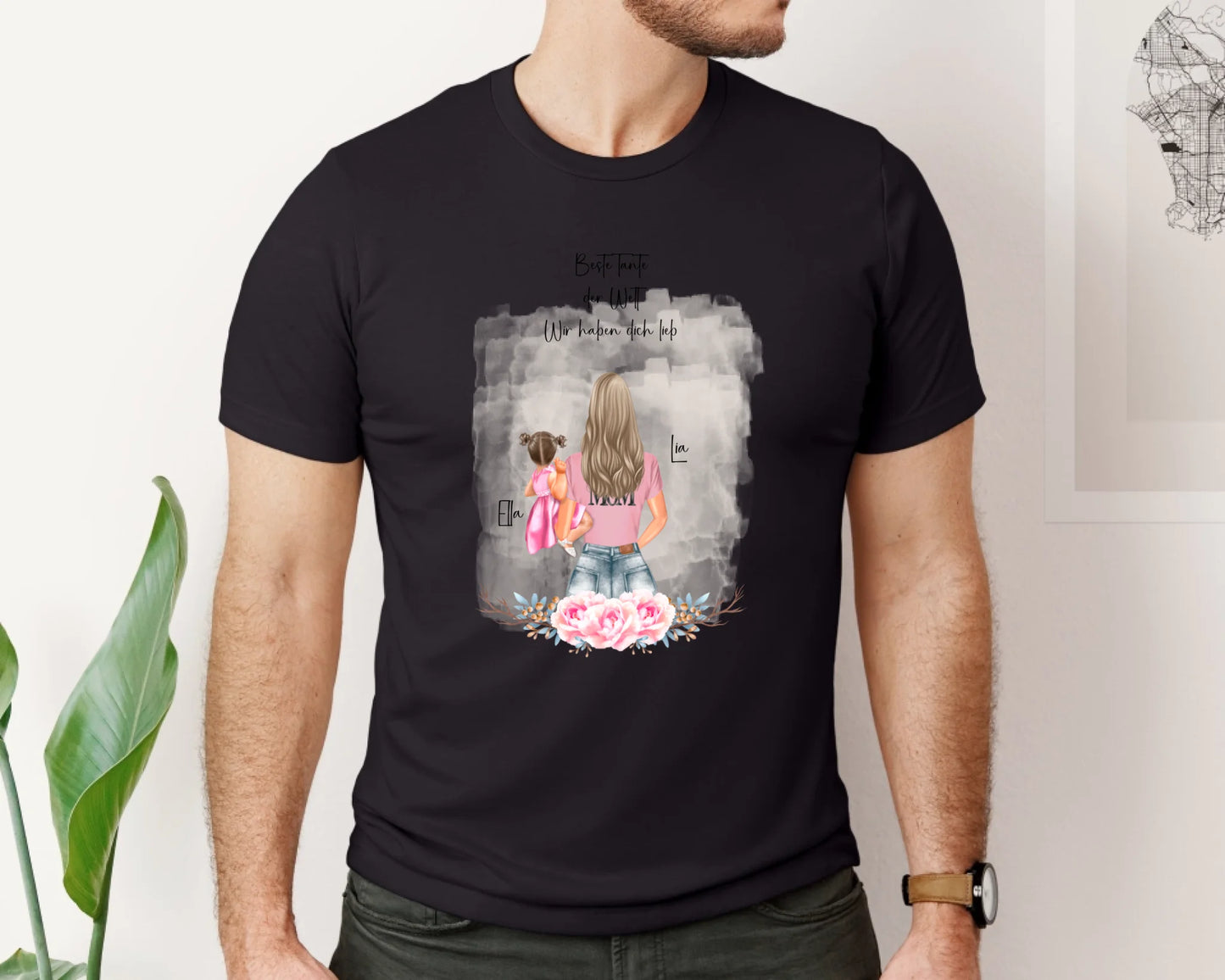 Mama mit 1 & 2 Babys T-Shirt