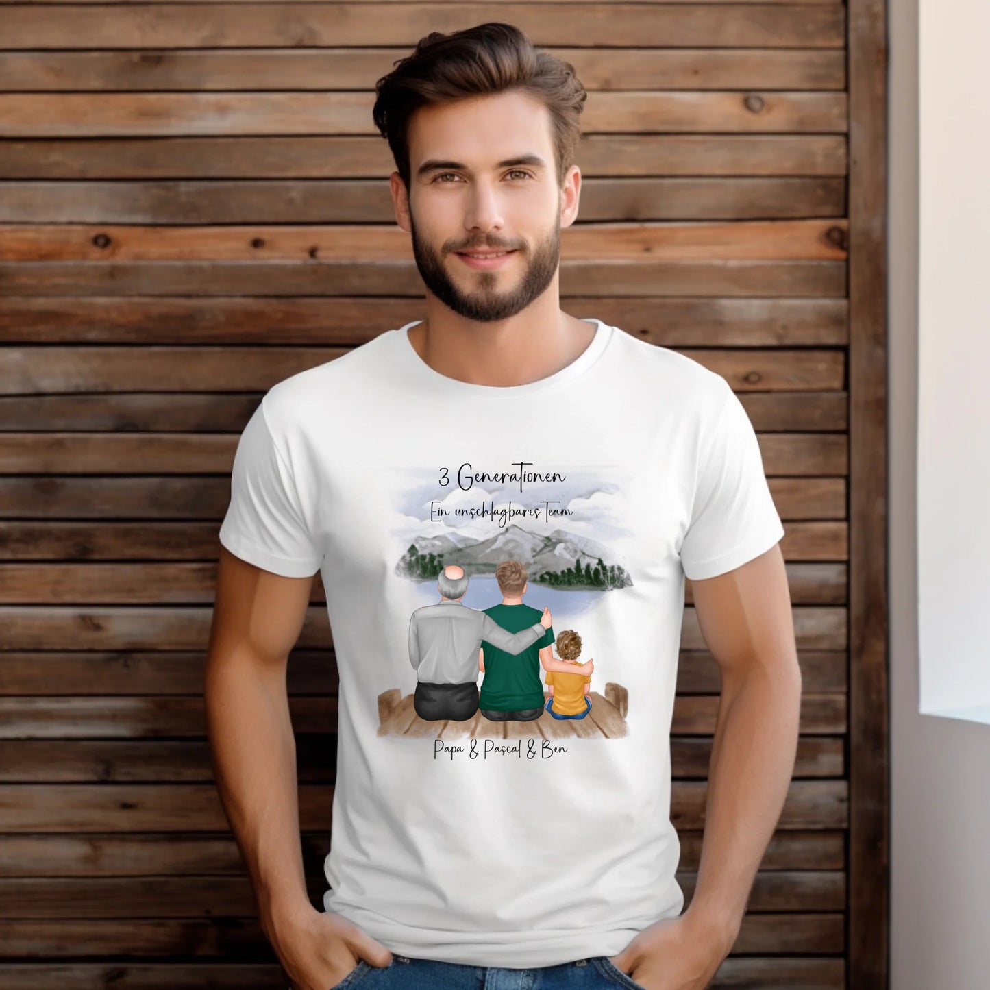 Vater, Sohn & Enkel/in T-Shirt