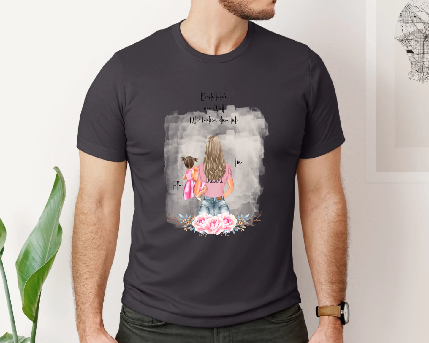 Mama mit 1 & 2 Babys T-Shirt