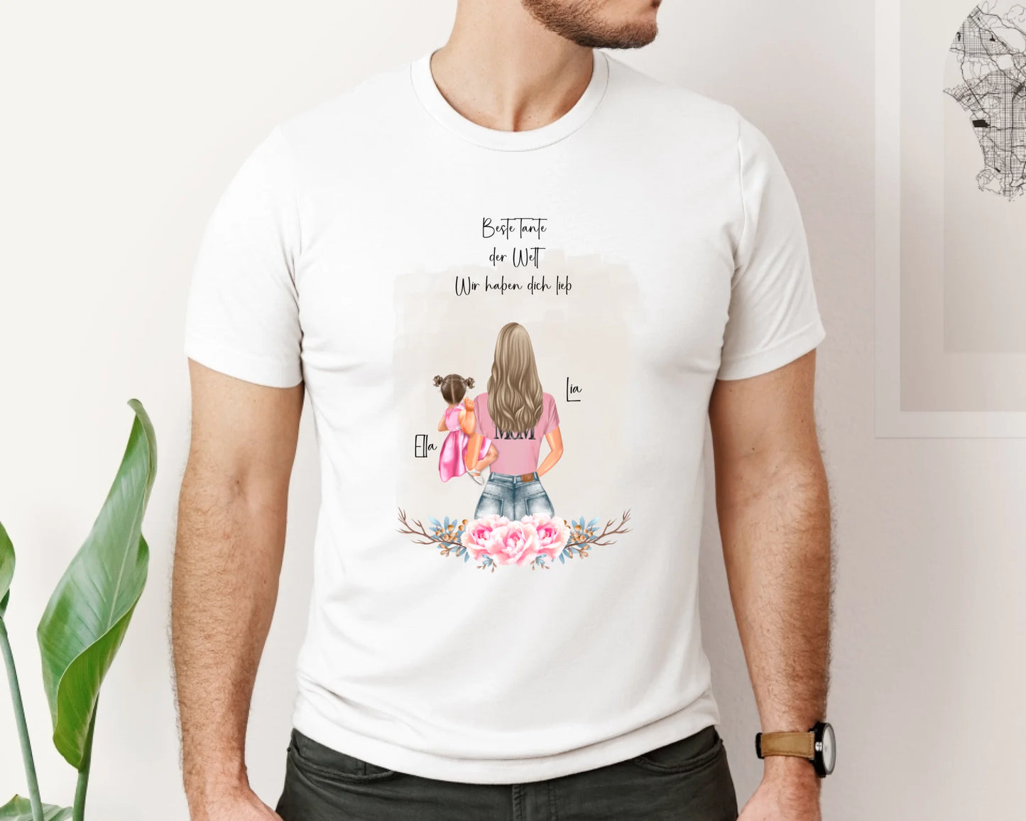Mama mit 1 & 2 Babys T-Shirt