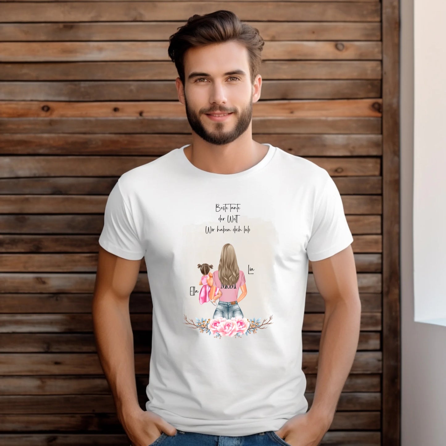 Mama mit 1 & 2 Babys T-Shirt