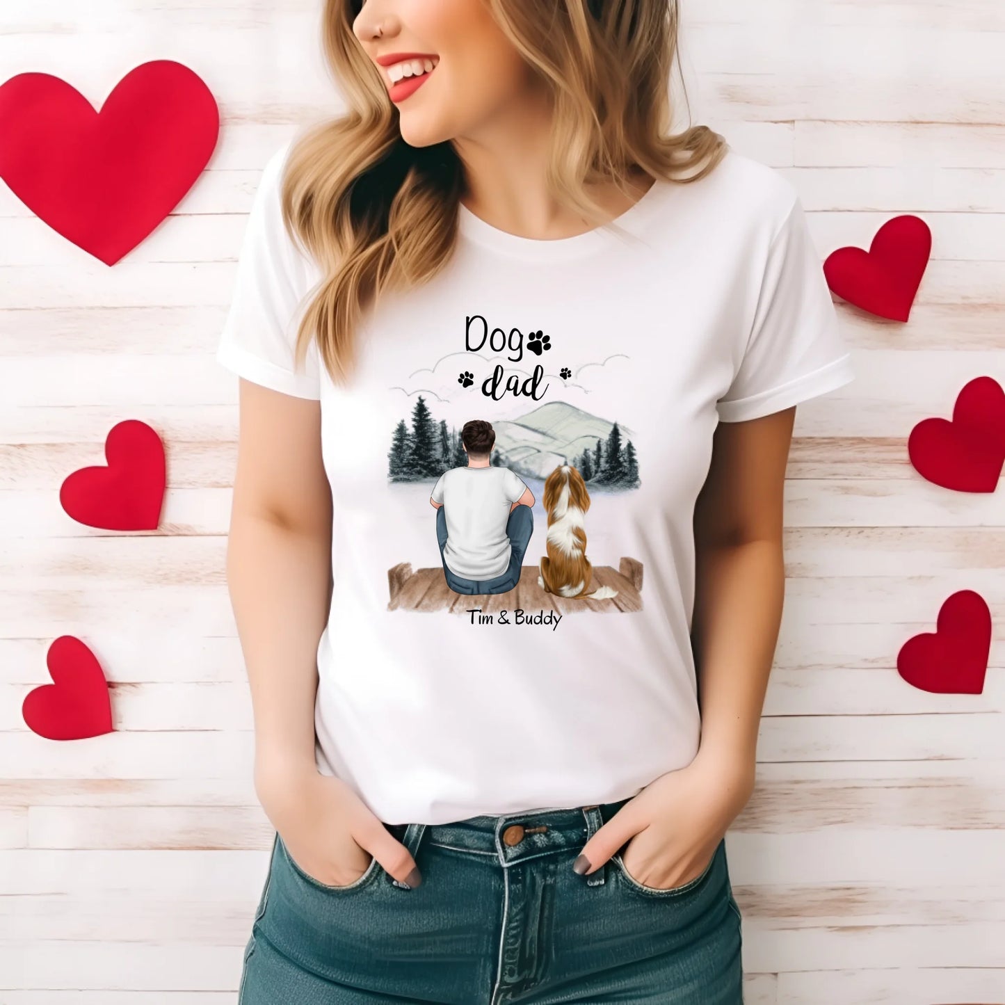 Herrchen/Frauchen mit Haustier T-Shirt