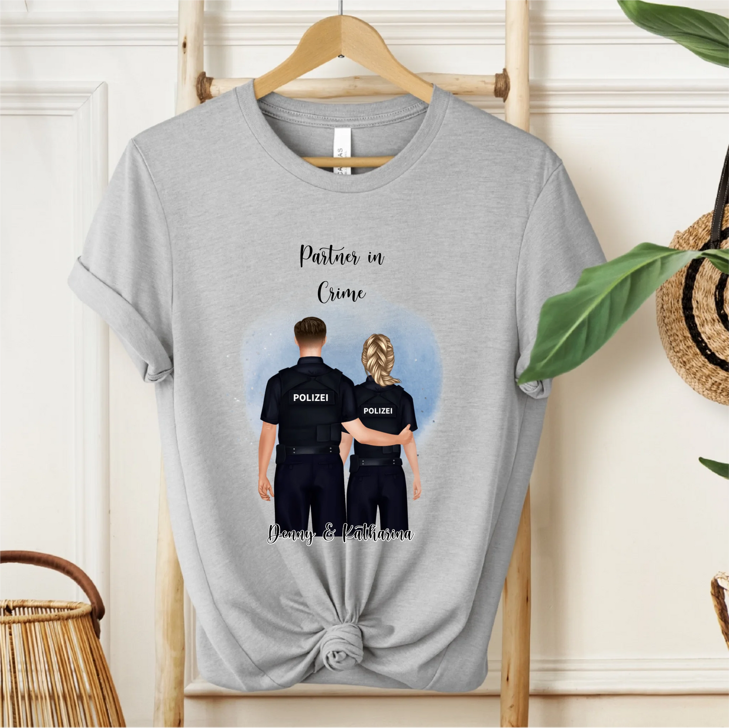 Polizist & Polizistin T-Shirt (2-3 Personen)