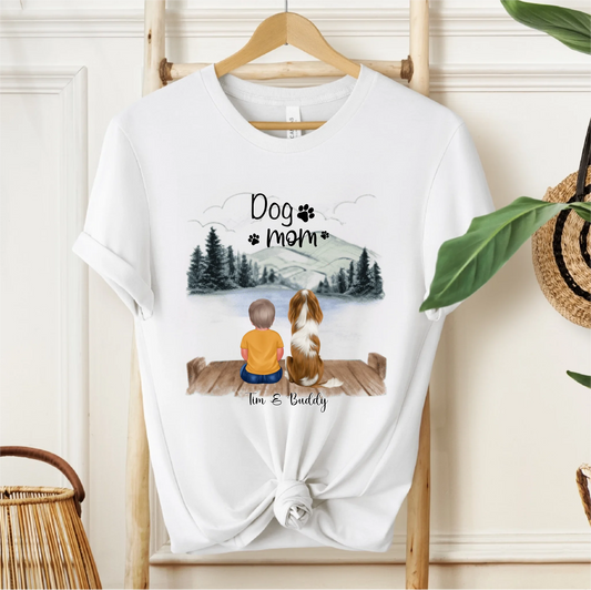 Baby/Kind mit Haustier T-Shirt