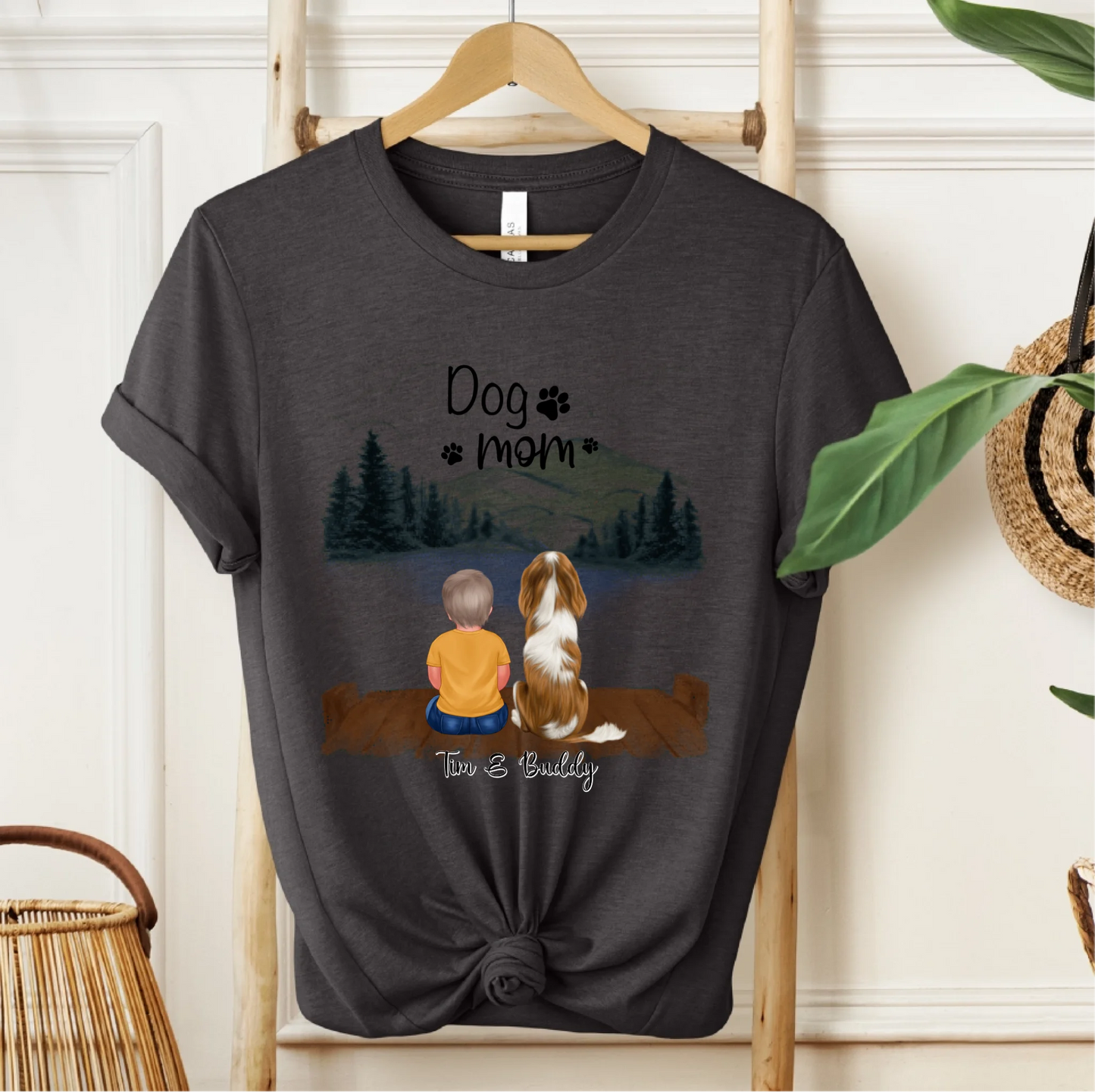 Baby/Kind mit Haustier T-Shirt