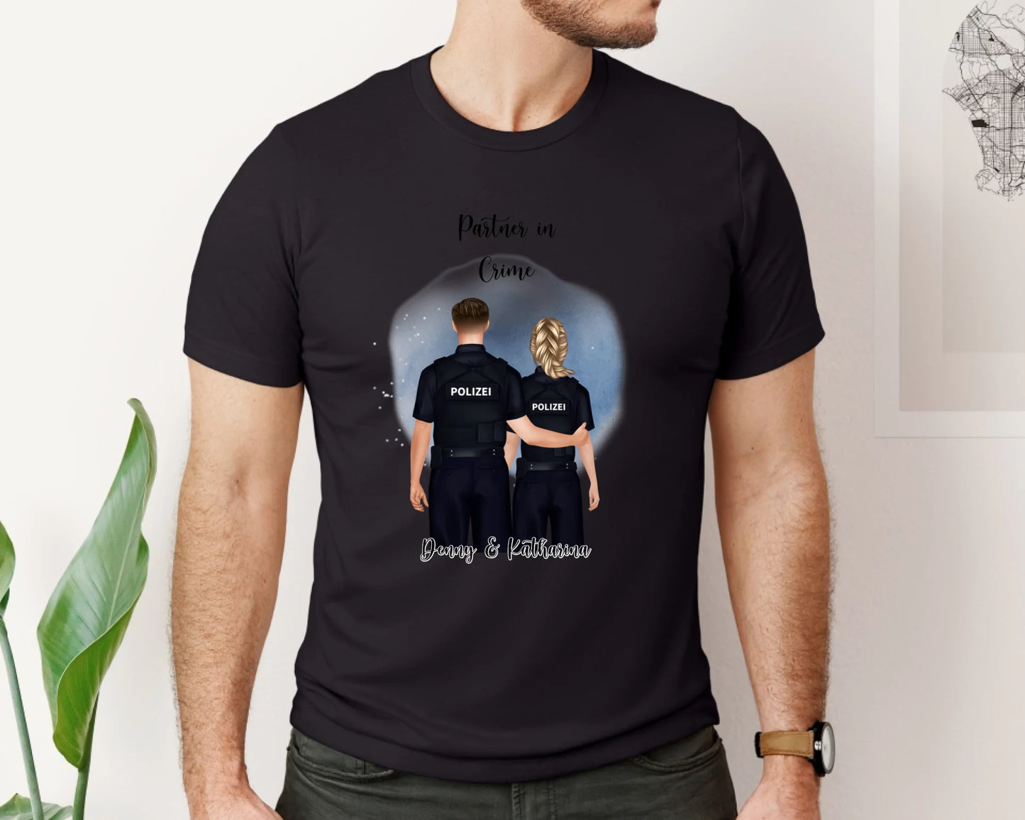 Polizist & Polizistin T-Shirt (2-3 Personen)