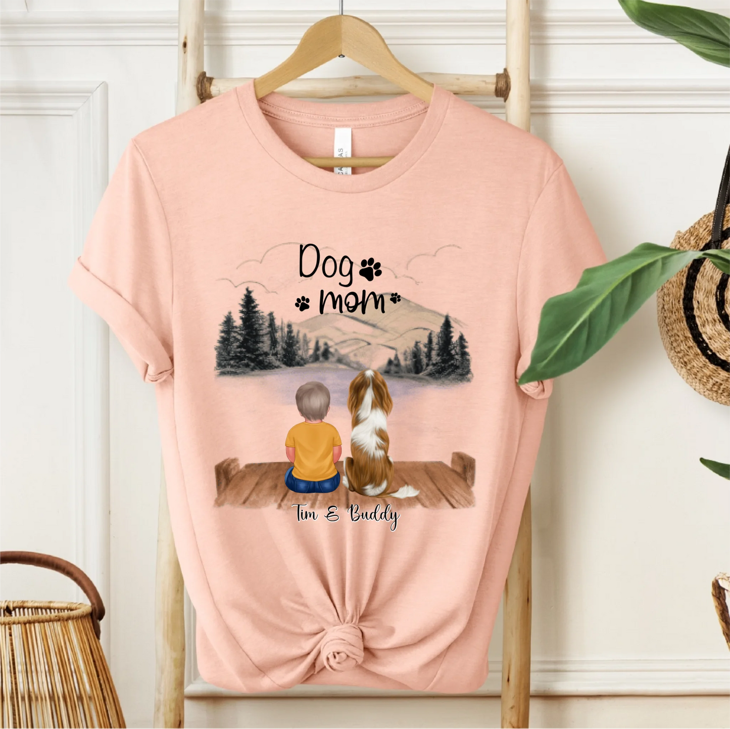 Baby/Kind mit Haustier T-Shirt