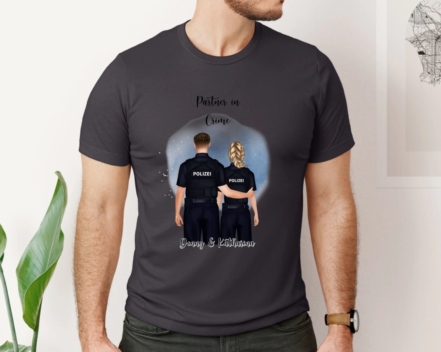 Polizist & Polizistin T-Shirt (2-3 Personen)