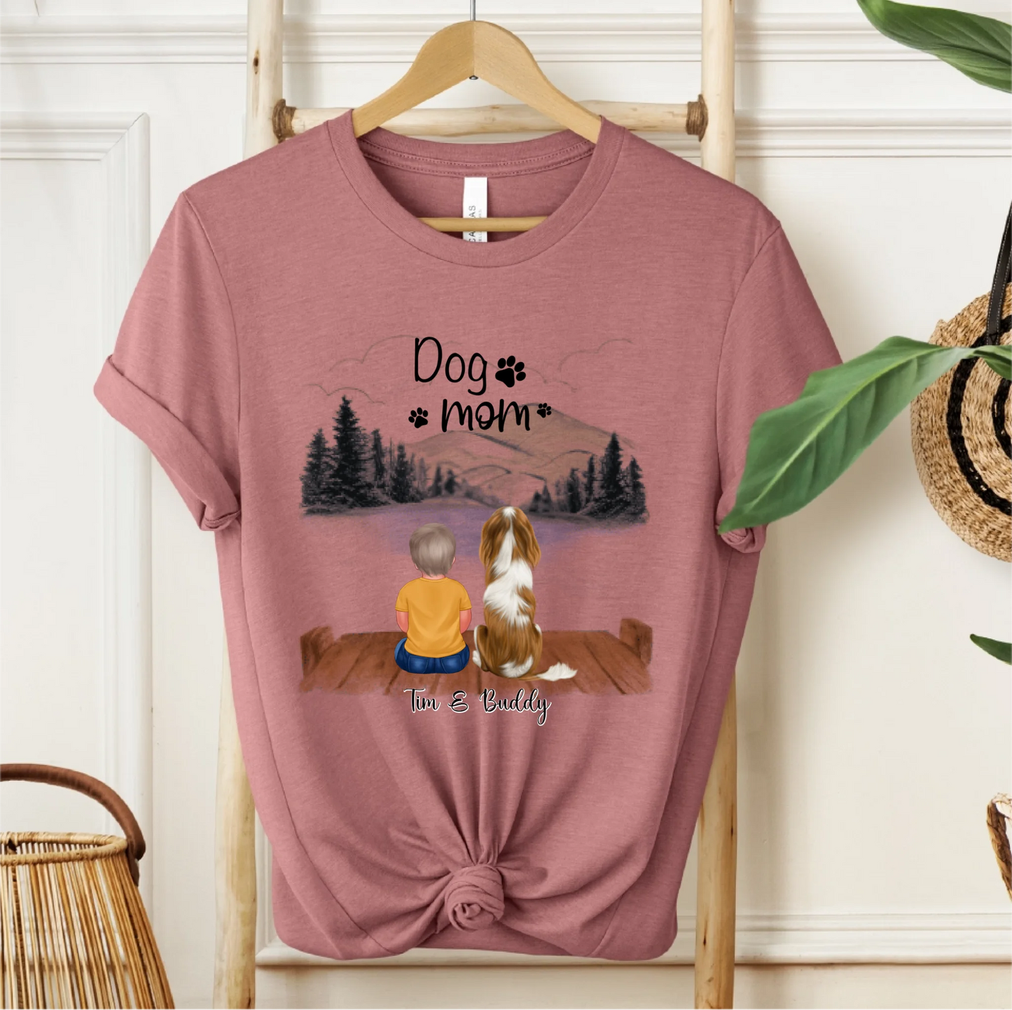 Baby/Kind mit Haustier T-Shirt