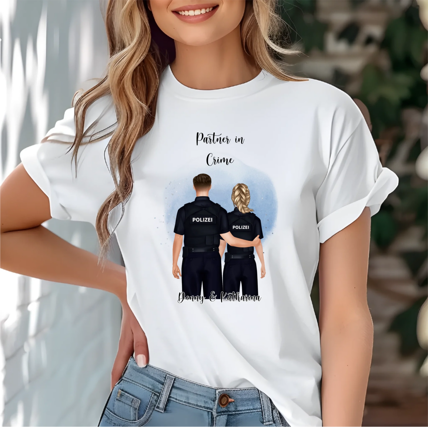 Polizist & Polizistin T-Shirt (2-3 Personen)
