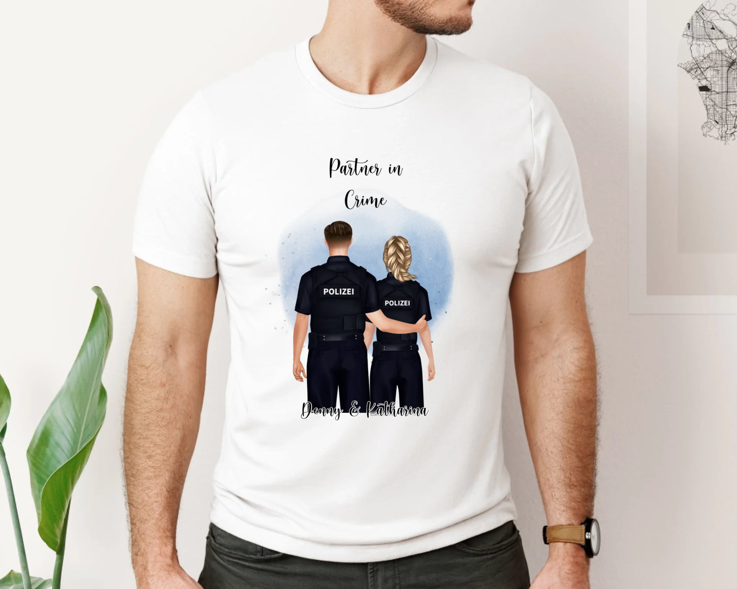 Polizist & Polizistin T-Shirt (2-3 Personen)