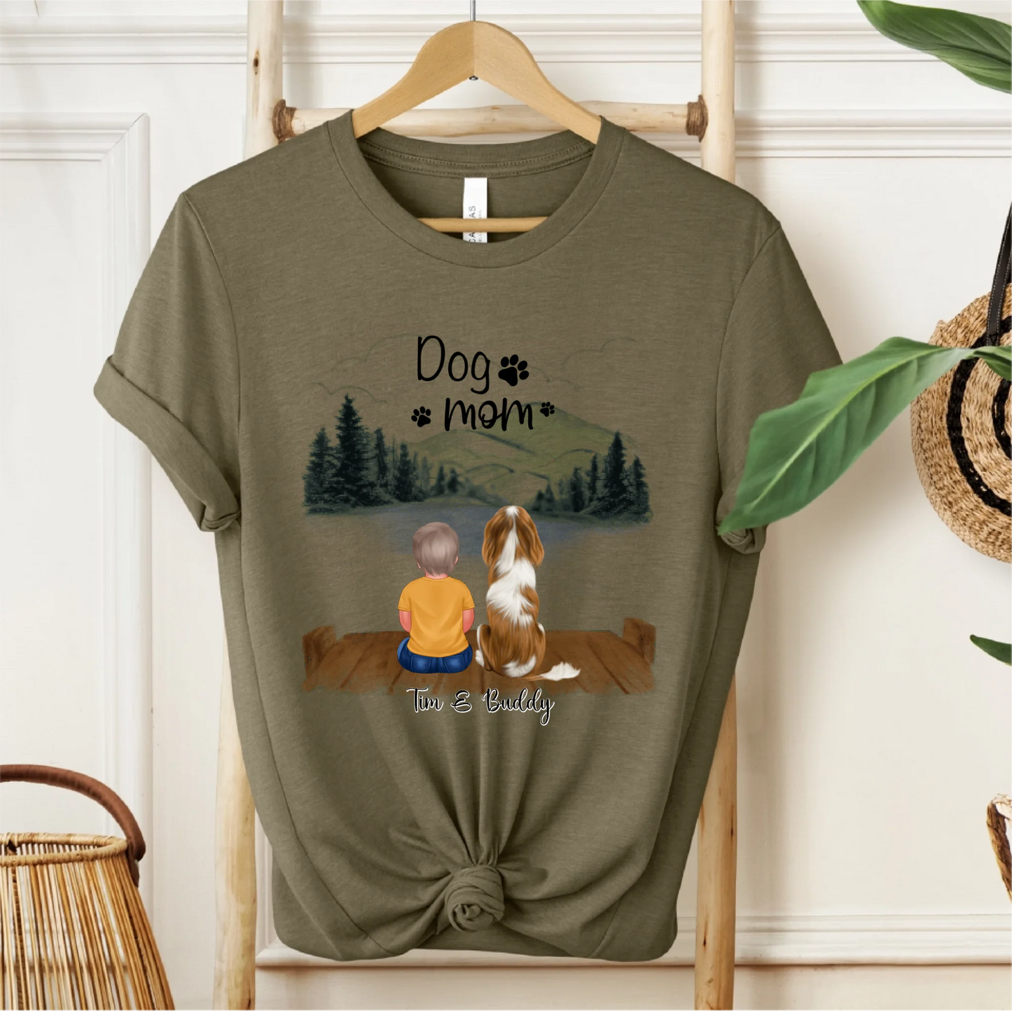 Baby/Kind mit Haustier T-Shirt