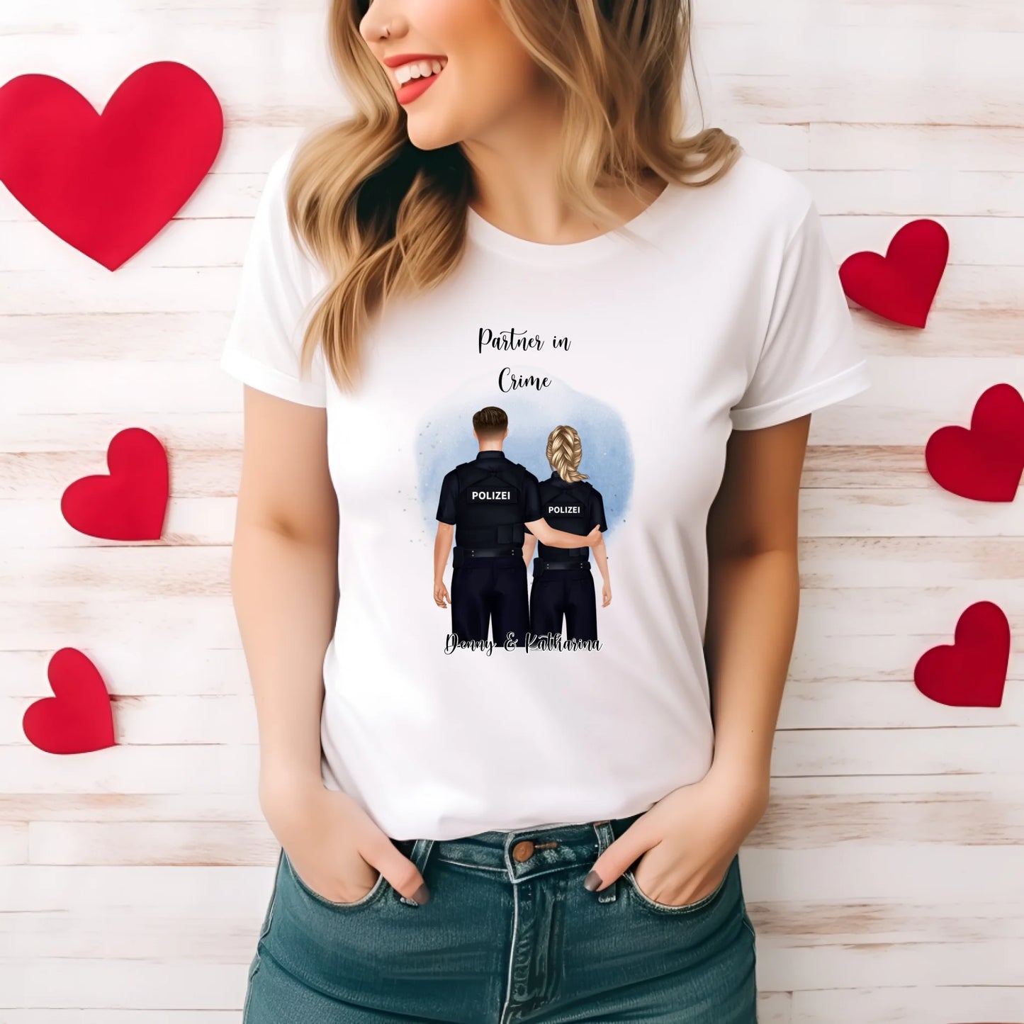 Polizist & Polizistin T-Shirt (2-3 Personen)
