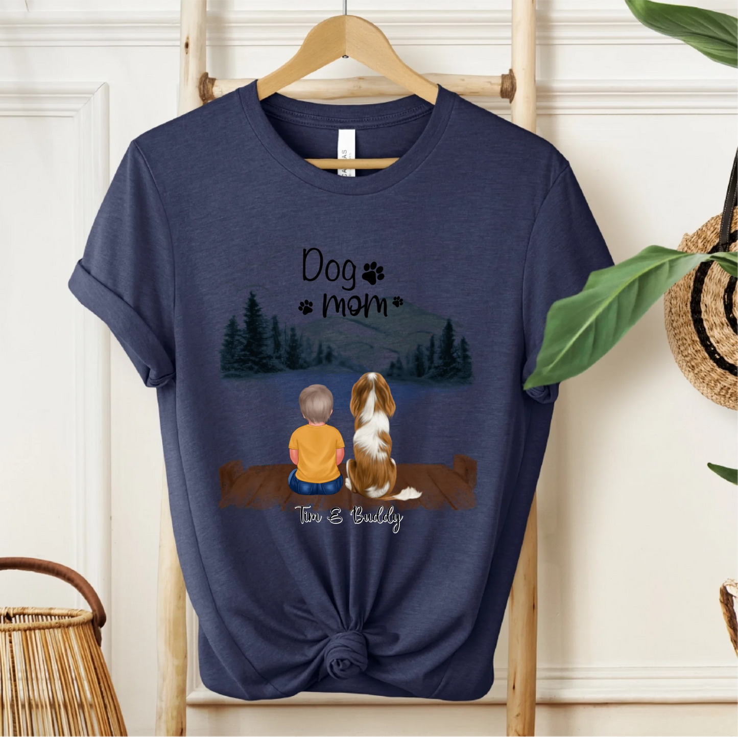 Baby/Kind mit Haustier T-Shirt