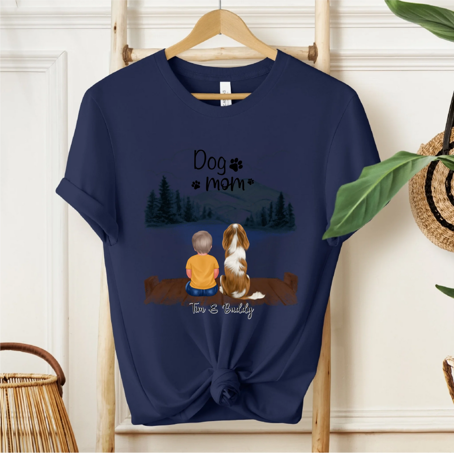 Baby/Kind mit Haustier T-Shirt