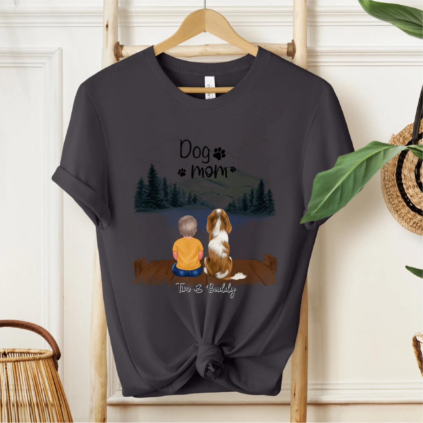 Baby/Kind mit Haustier T-Shirt