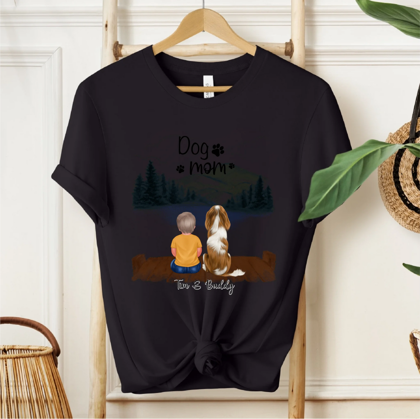 Baby/Kind mit Haustier T-Shirt